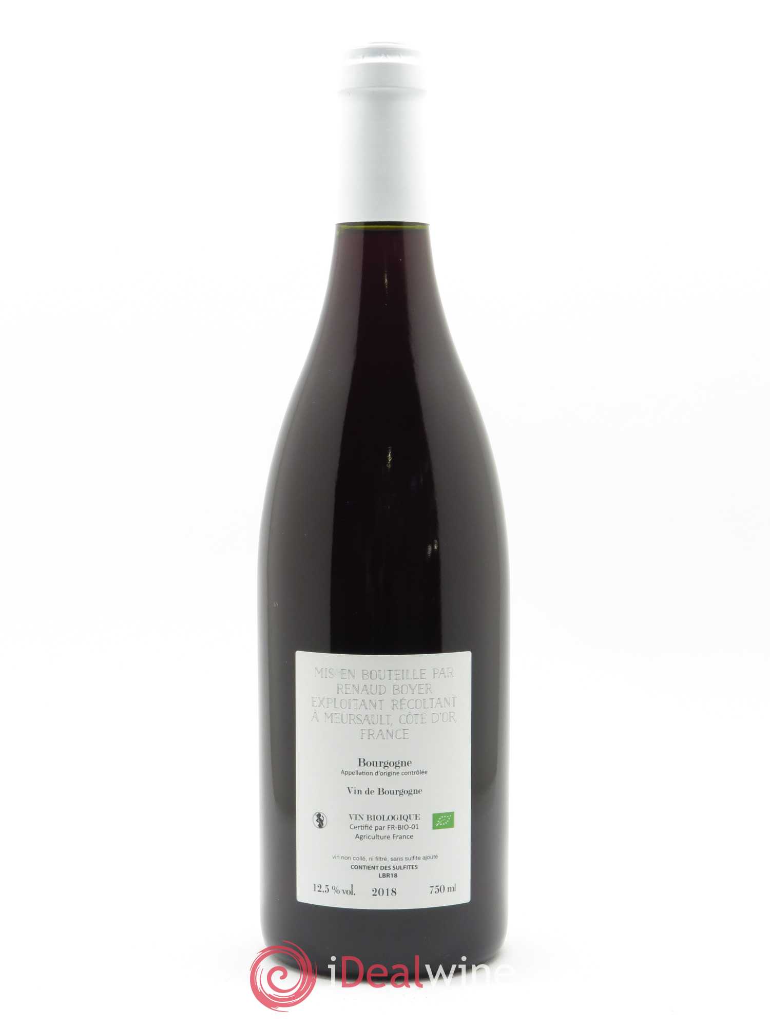 Bourgogne Les Riaux Renaud Boyer 2018 - Lot de 1 bouteille - 1