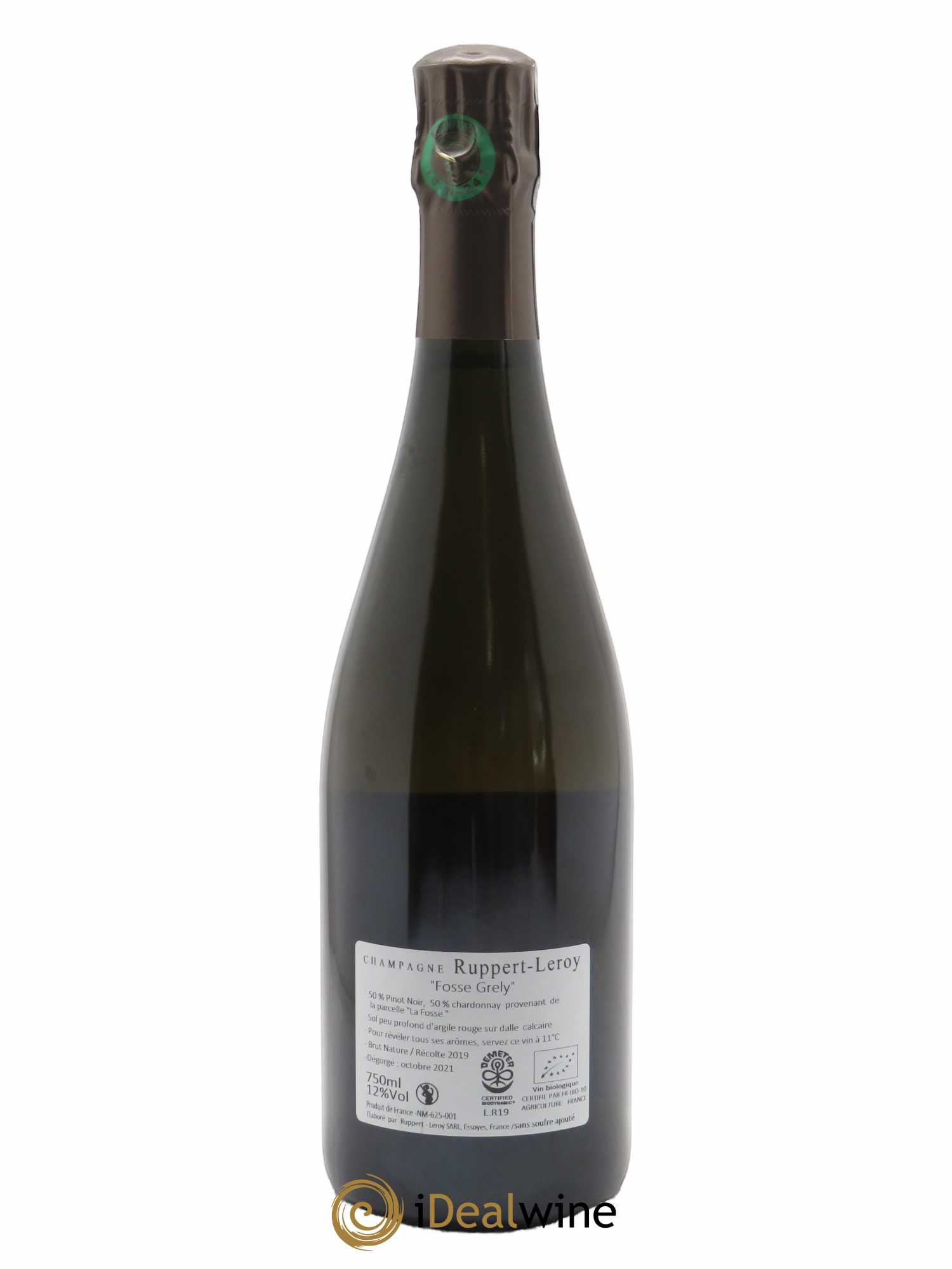 Fosse-Grely Brut Nature Ruppert-Leroy 2019 - Lot de 1 bouteille - 1