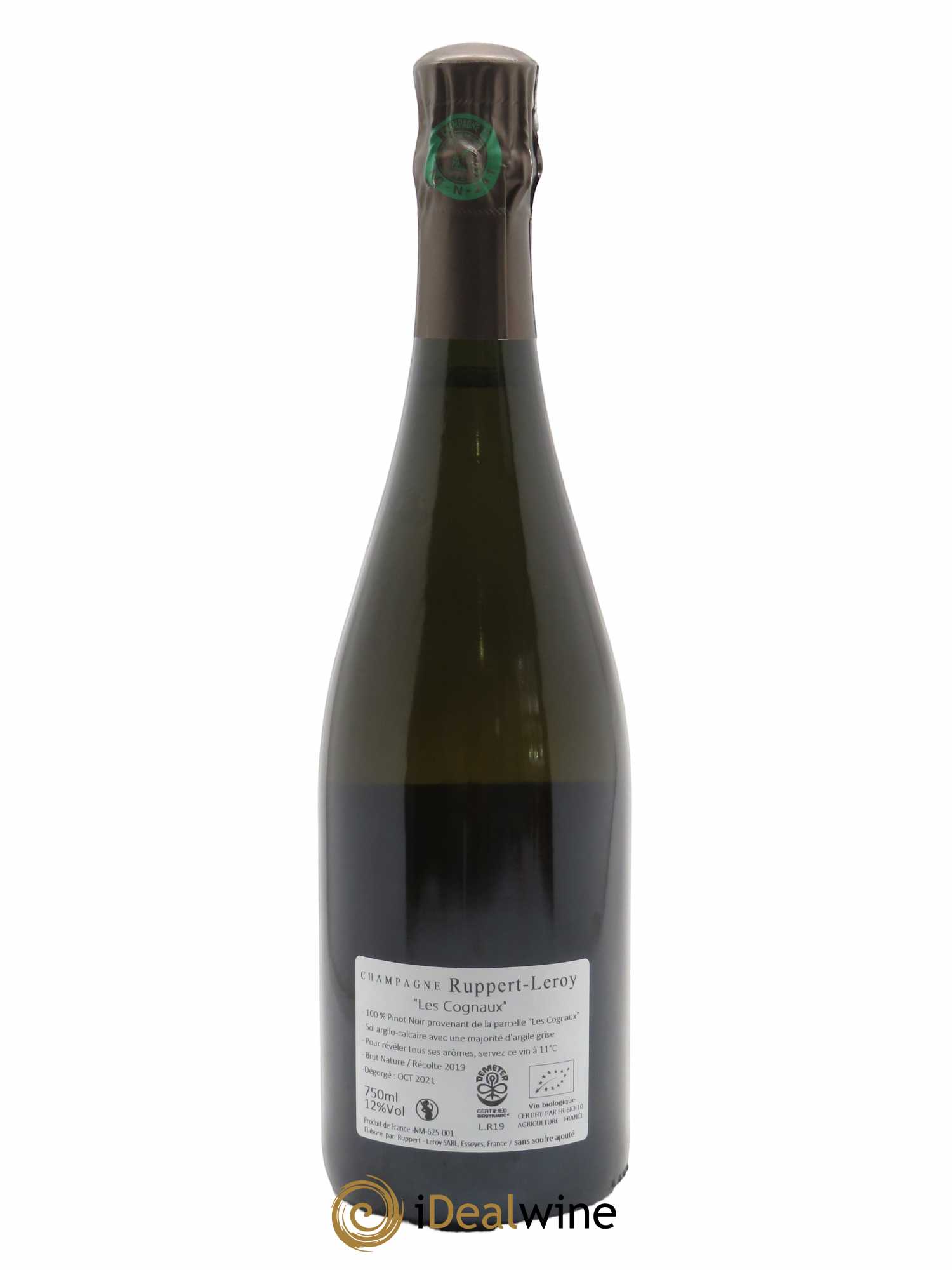 Les Cognaux Brut Nature Ruppert-Leroy 2019 - Lot de 1 bouteille - 1