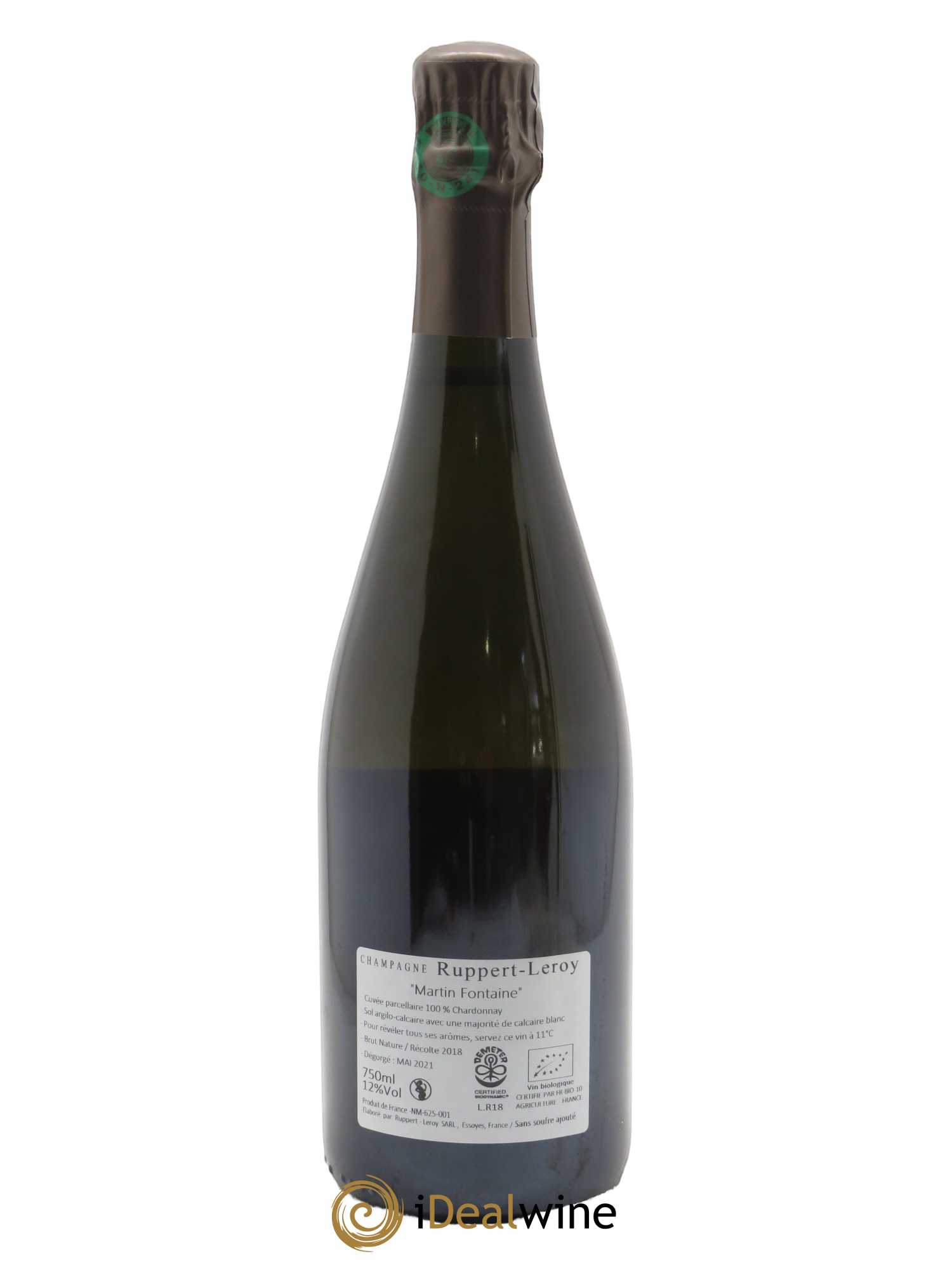 Martin Fontaine Ruppert-Leroy (Domaine) 2018 - Lot de 1 bouteille - 1