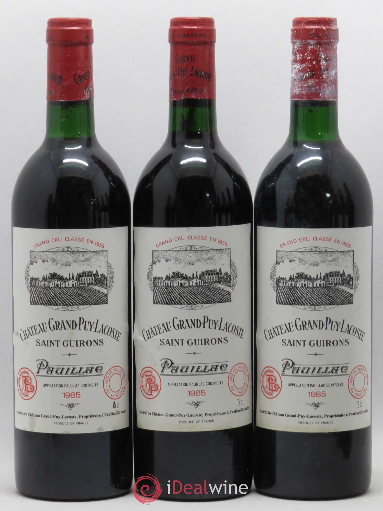 Château Grand Puy Lacoste 5ème Grand Cru Classé 1985 - Lot de 12 bouteilles - 2