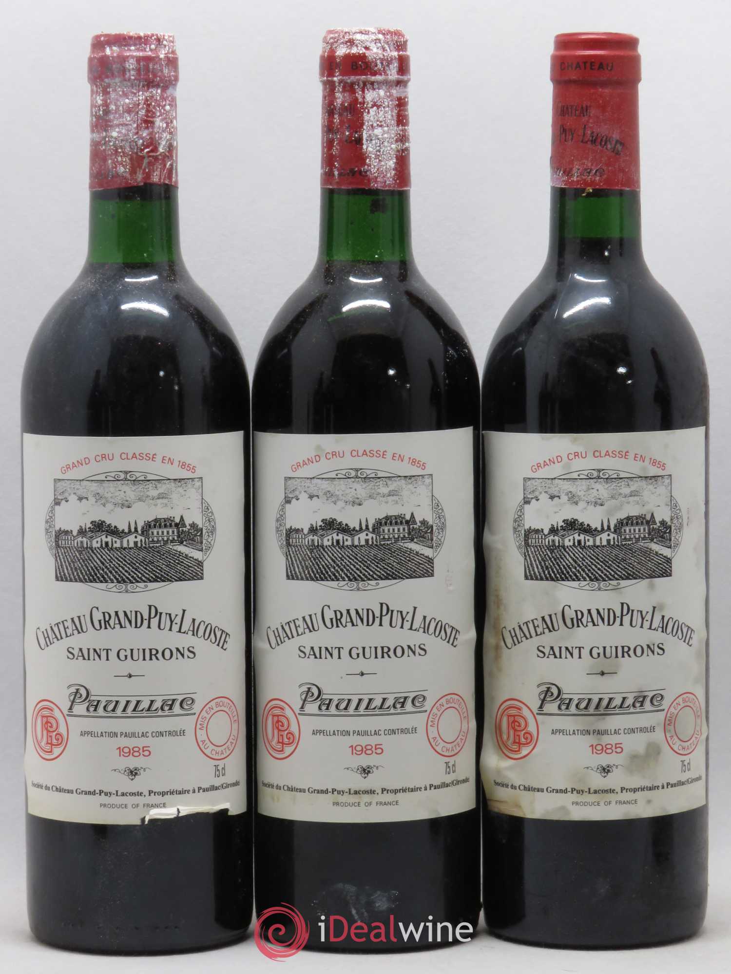 Château Grand Puy Lacoste 5ème Grand Cru Classé 1985 - Lot de 12 bouteilles - 3