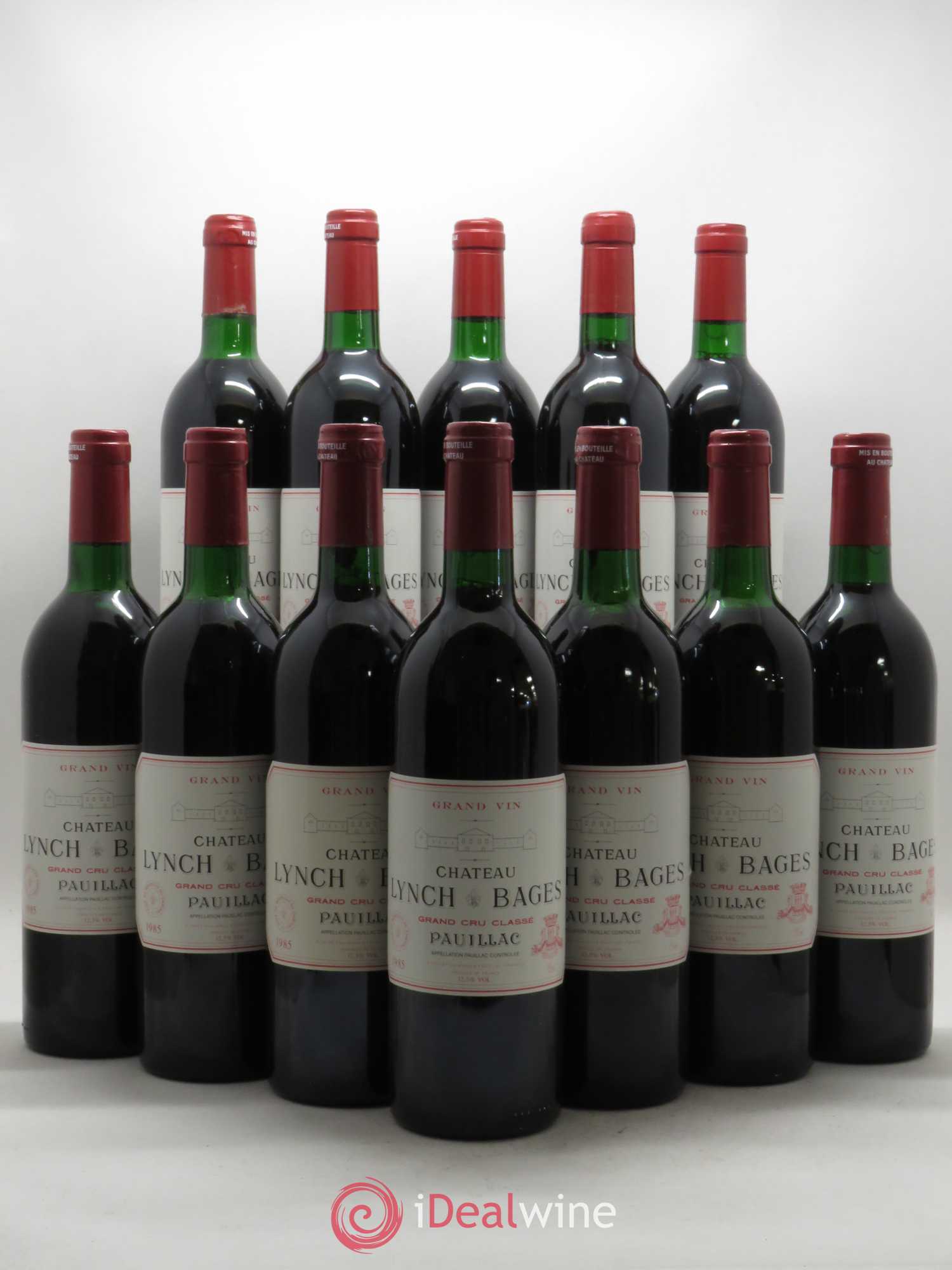 Château Lynch Bages 5ème Grand Cru Classé 1985 - Lot de 12 bouteilles - 0