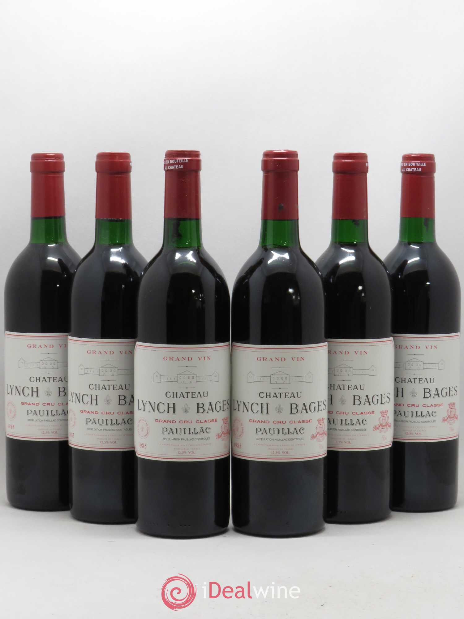 Château Lynch Bages 5ème Grand Cru Classé 1985 - Lot de 6 bouteilles - 0