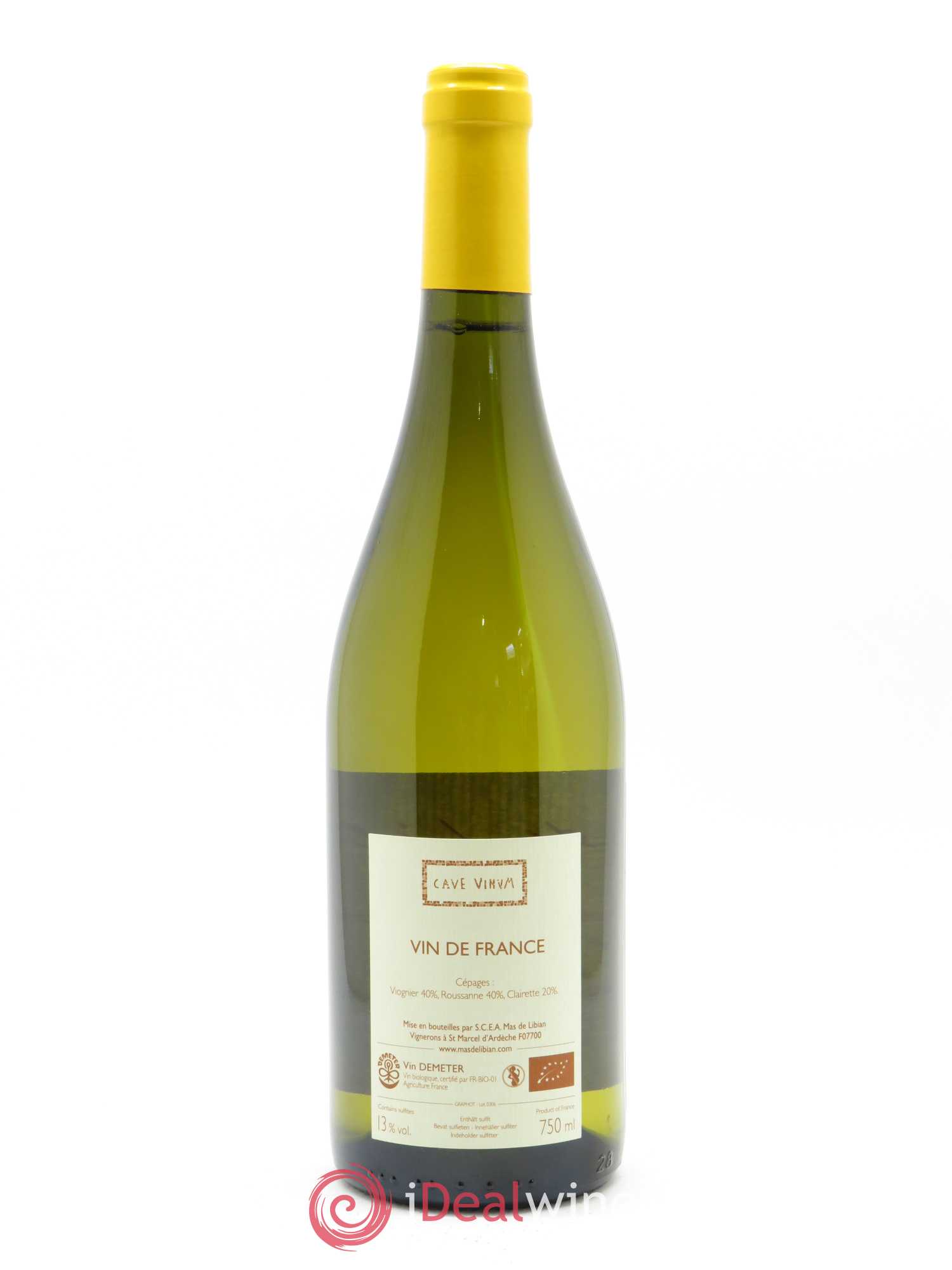 Ardèche Cave Vinum Mas de Libian 2019 - Lot de 1 bouteille - 1