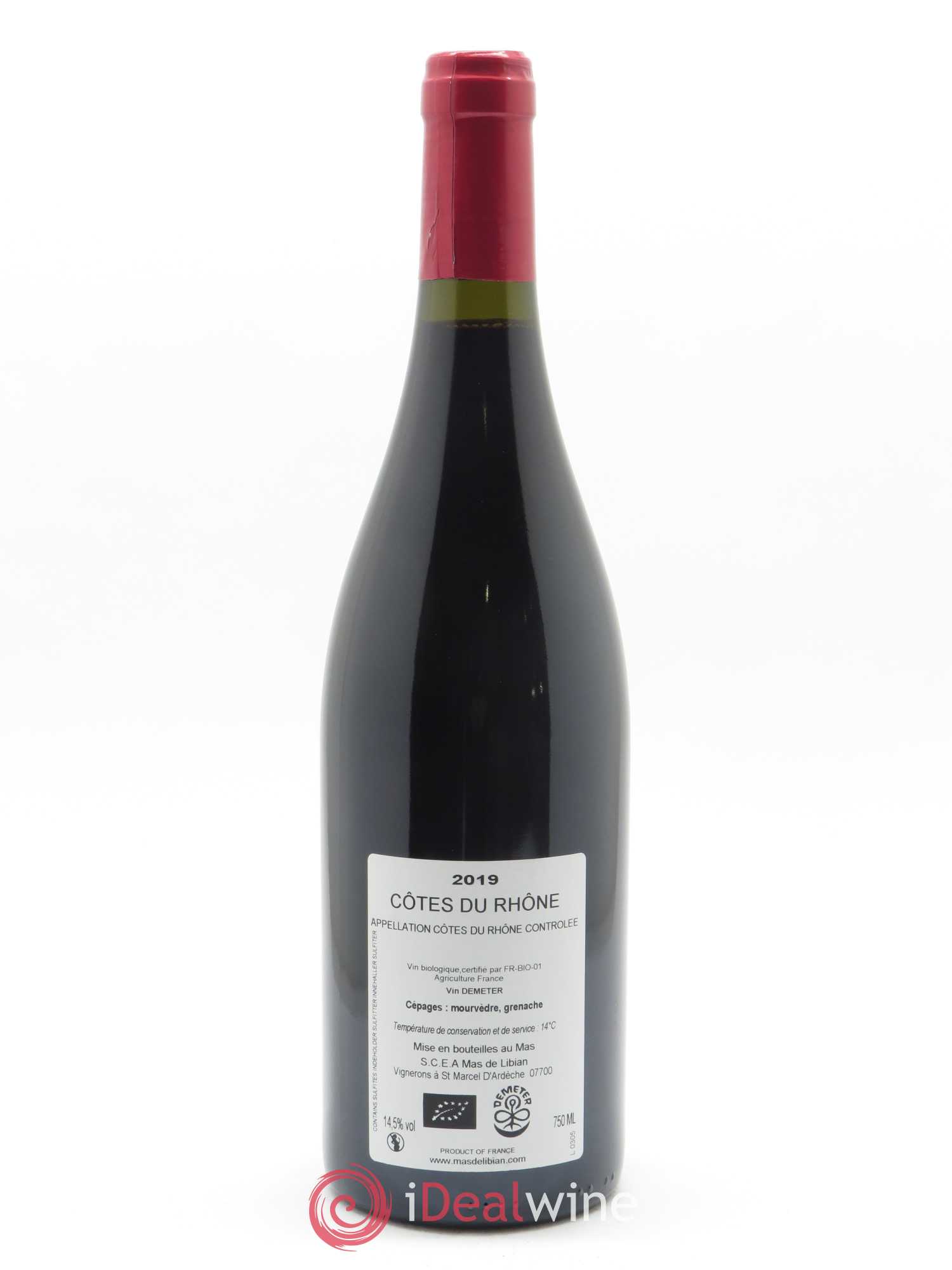 Côtes-du-Rhône La Calade Mas de Libian 2019 - Lot of 1 bottle - 1