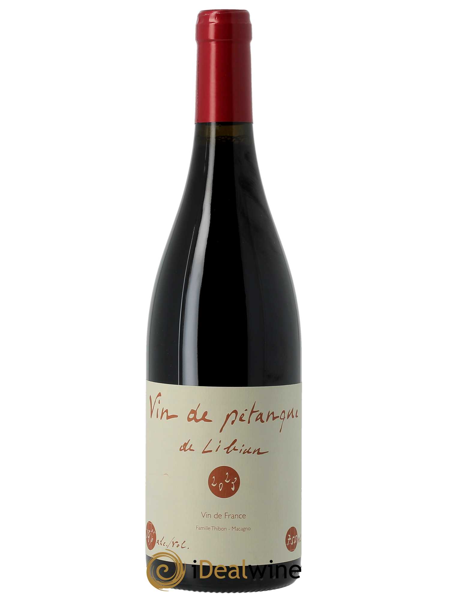 IGP Ardèche Vin de Pétanque Mas de Libian 2023 - Lot de 1 bouteille - 0