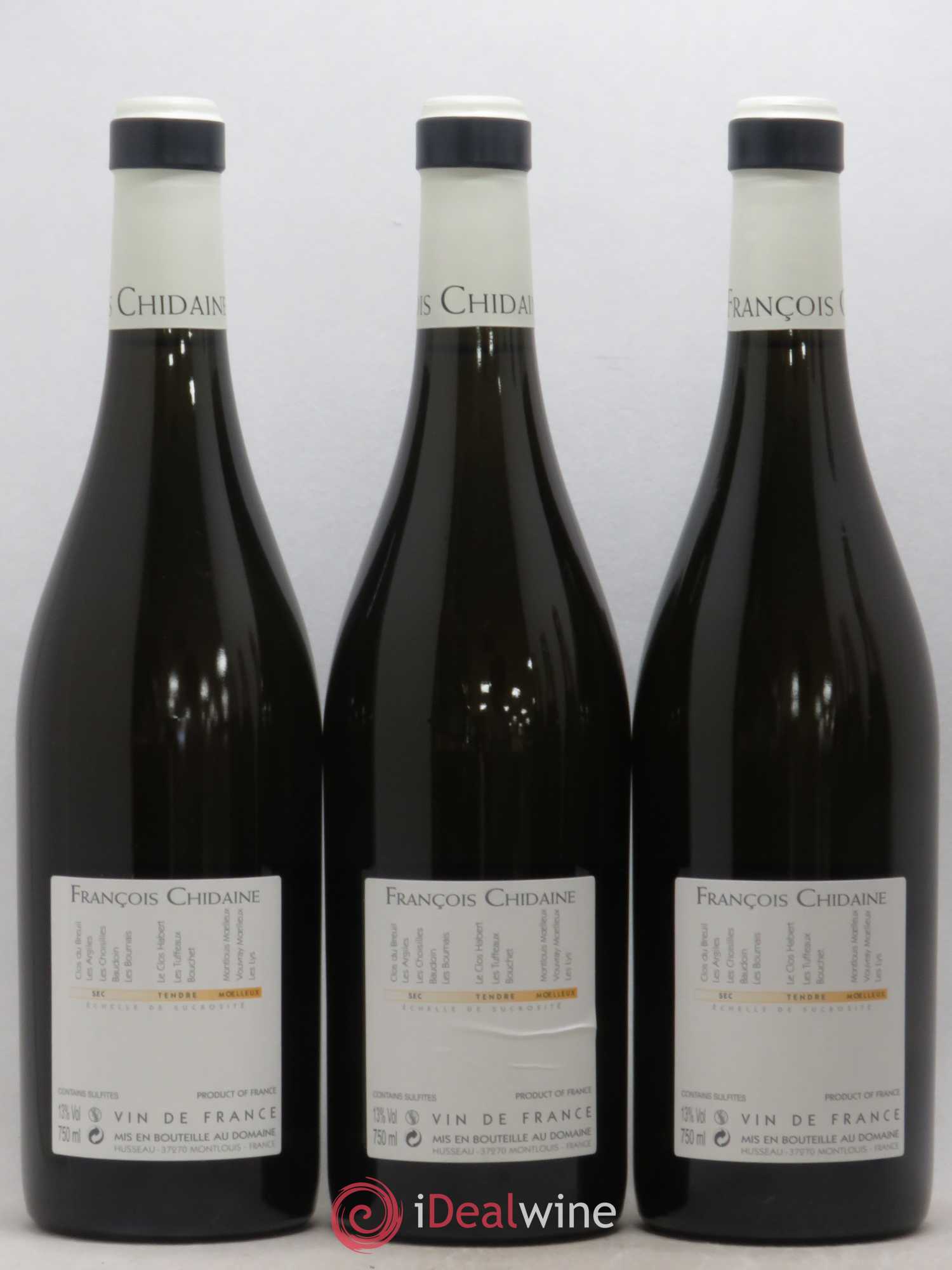Vin de France Bouchet François Chidaine 2015 - Lot de 3 bouteilles - 1