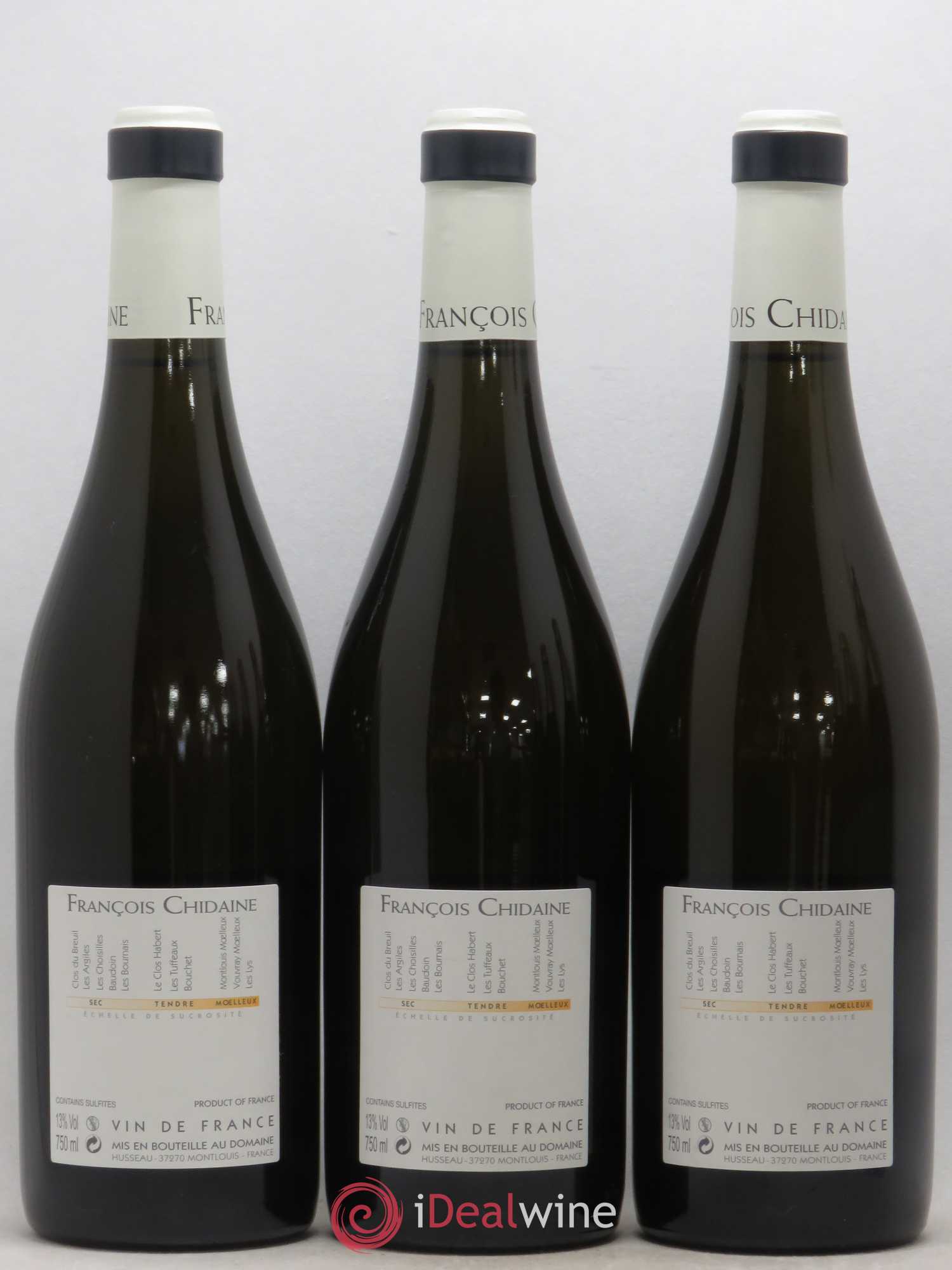 Vin de France Bouchet François Chidaine 2015 - Lot de 3 bouteilles - 1