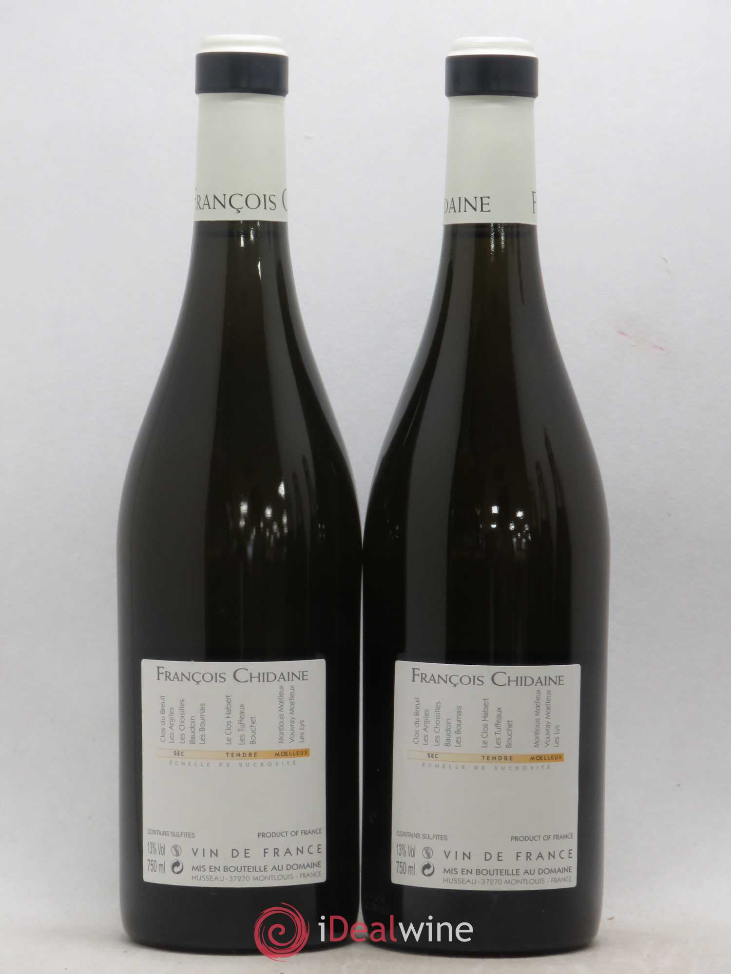 Vin de France Bouchet François Chidaine 2015 - Lot de 2 bouteilles - 1