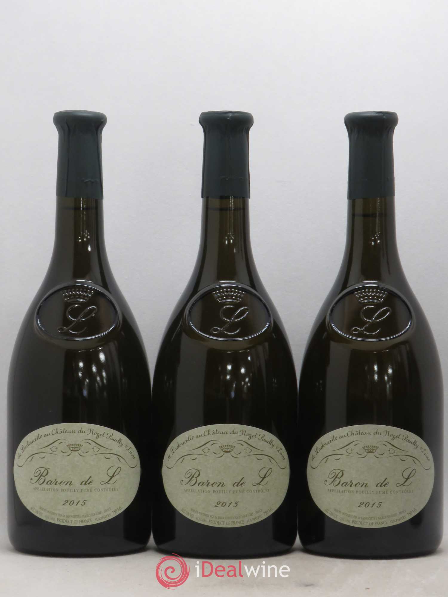 Pouilly-Fumé Baron de L Patrick de Ladoucette 2015 - Lot de 3 bouteilles - 0