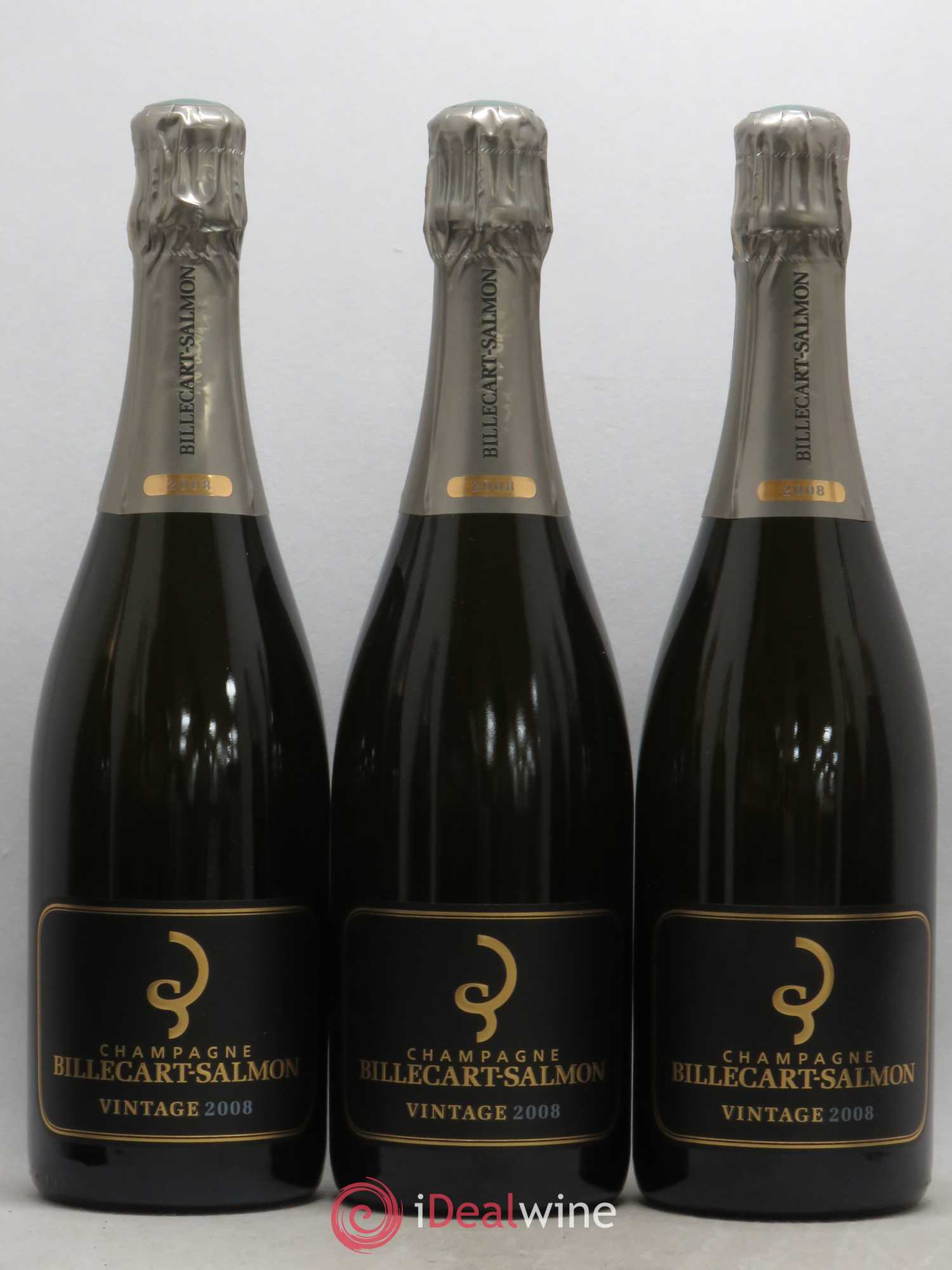 Extra-Brut Billecart-Salmon Vintage 2008 - Lot de 3 bouteilles - 0