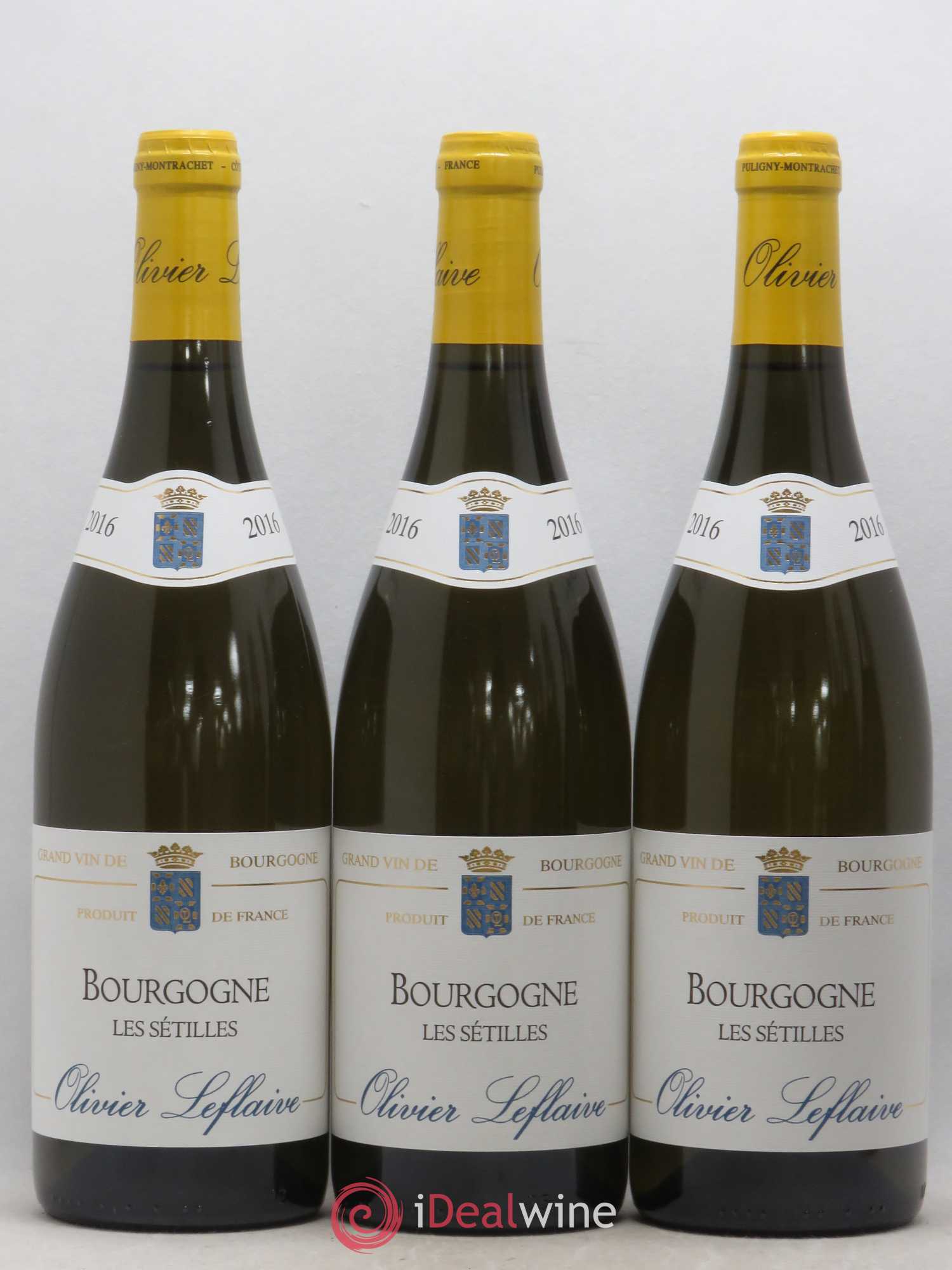 Bourgogne Les Setilles Olivier Leflaive 2016 - Posten von 3 Flaschen - 0