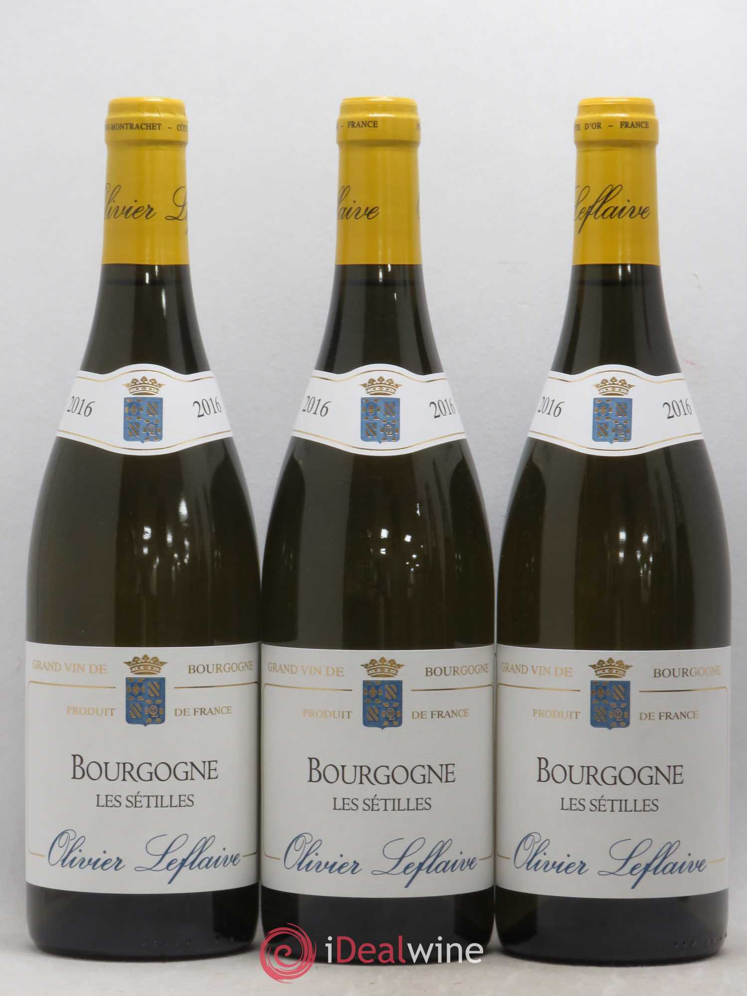 Bourgogne Les Setilles Olivier Leflaive 2016 - Posten von 3 Flaschen - 0