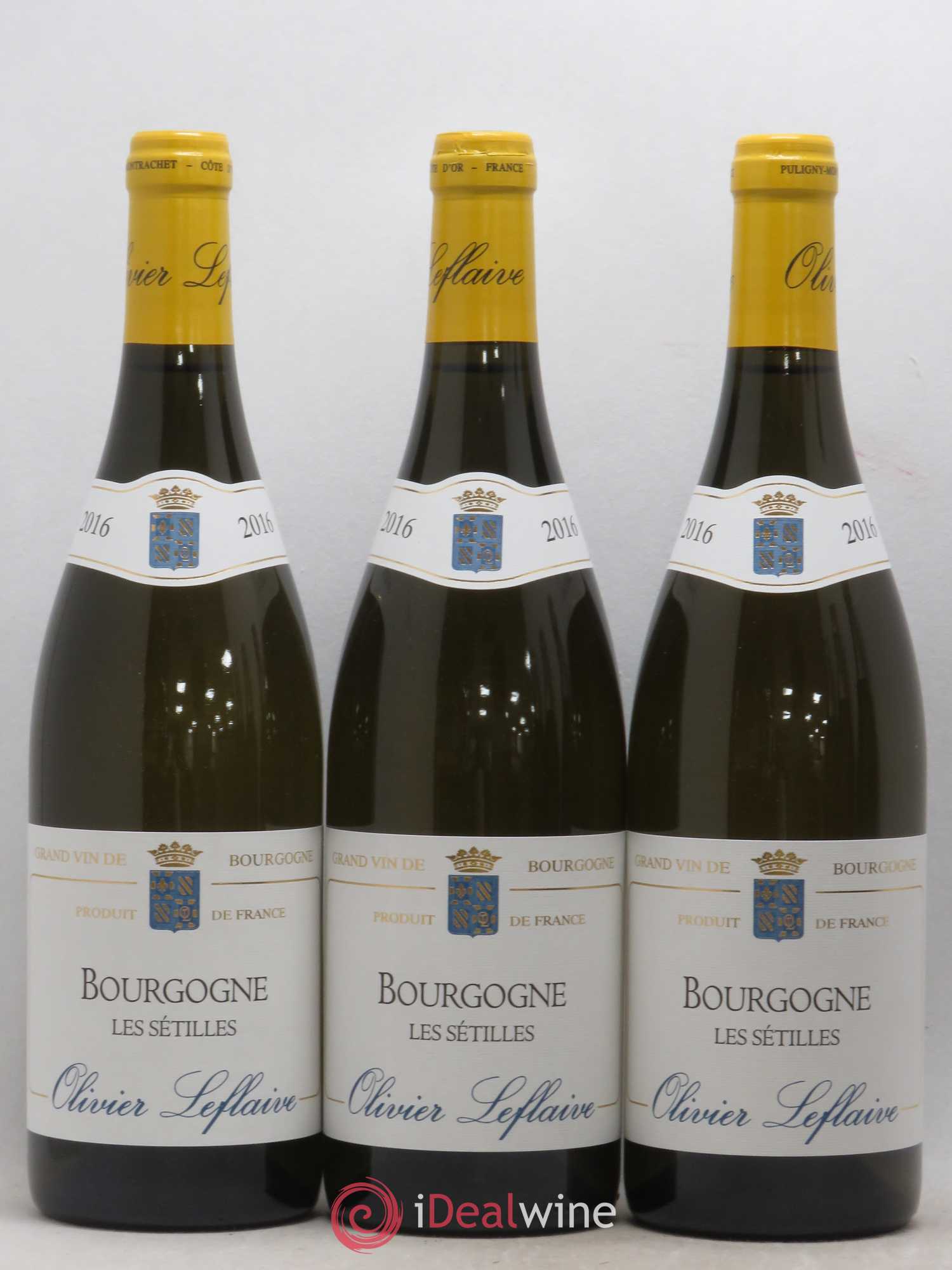 Bourgogne Les Setilles Olivier Leflaive 2016 - Posten von 3 Flaschen - 0