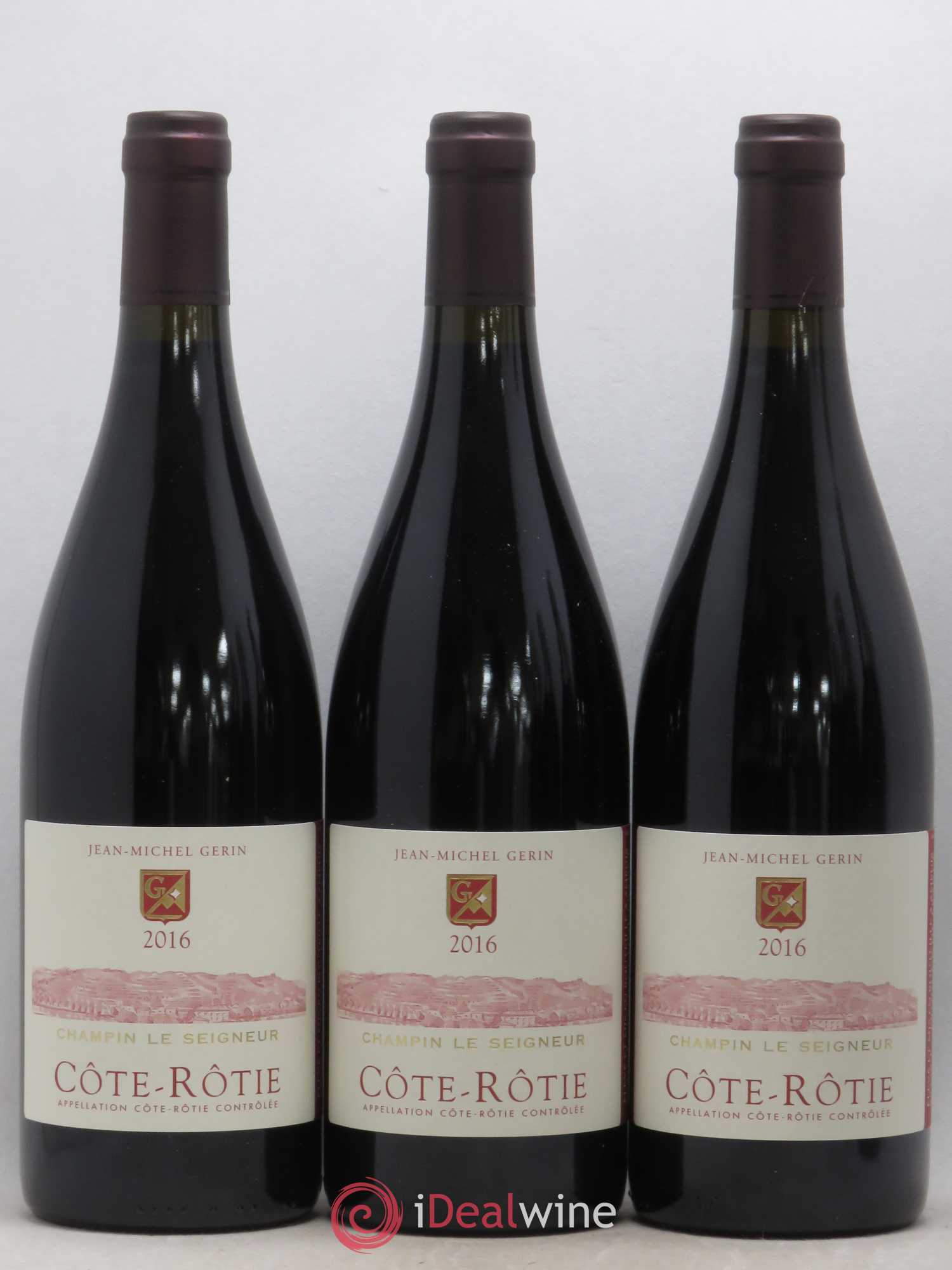 Côte-Rôtie Champin Le Seigneur Jean-Michel Gerin 2016 - Lot de 3 bouteilles - 0