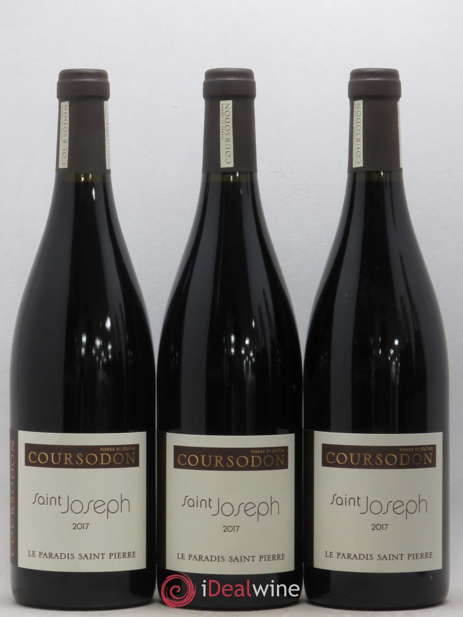 Saint-Joseph Le Paradis Saint-Pierre Pierre et Jérôme Coursodon 2017 - Lot de 3 bouteilles - 0