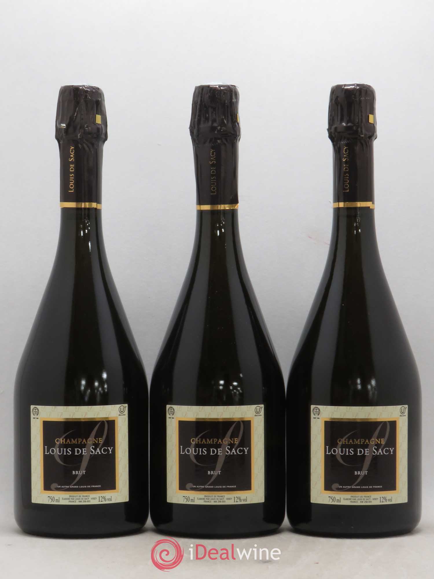 Champagne Brut Kasher Louis de Sacy - Posten von 3 Flaschen - 0