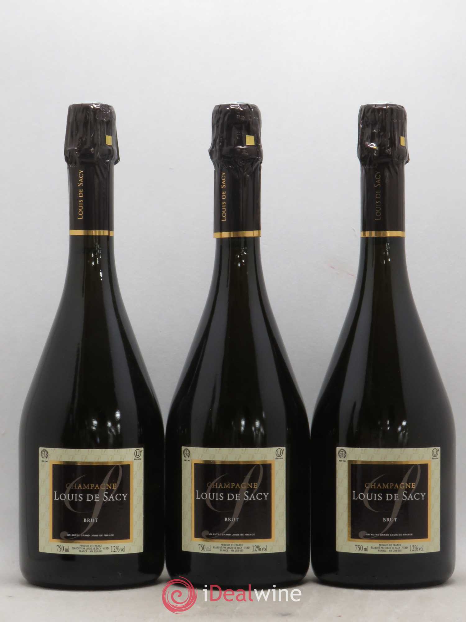 Champagne Brut Kasher Louis de Sacy - Posten von 3 Flaschen - 0