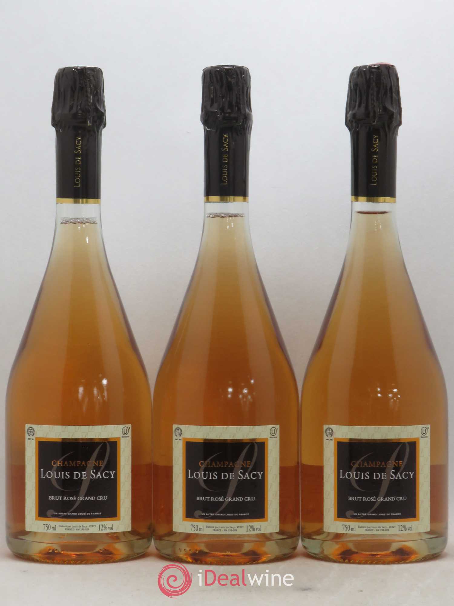 Champagne - Grand Cru Kacher Louis de Sacy - Posten von 3 Flaschen - 0