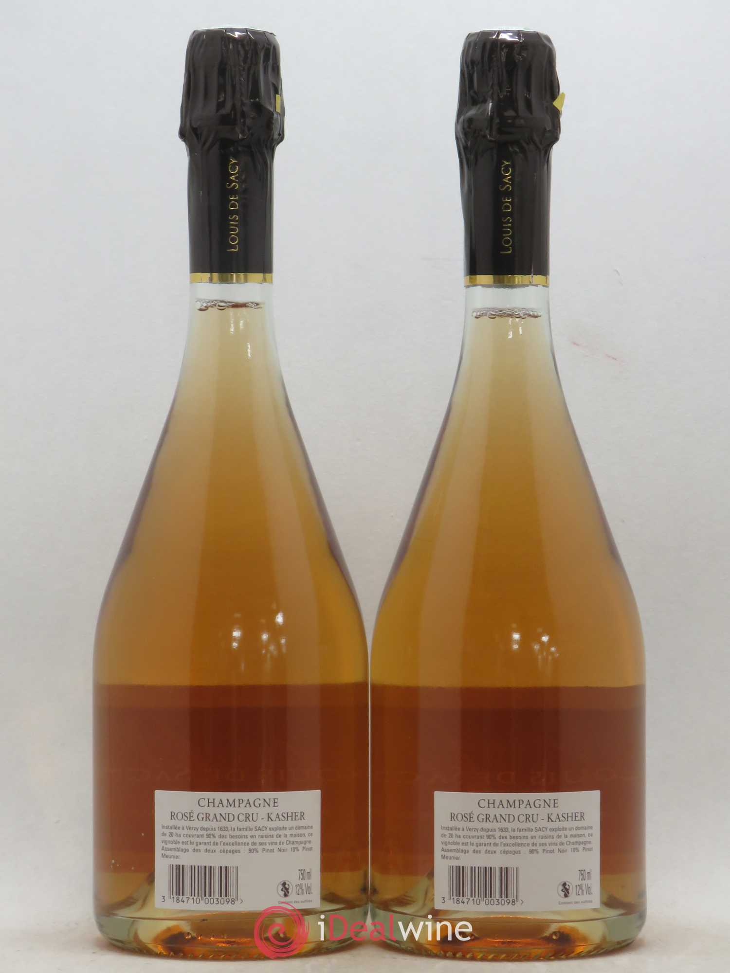Champagne - Grand Cru Kacher Mévuchal Louis de Sacy - Posten von 2 Flaschen - 1