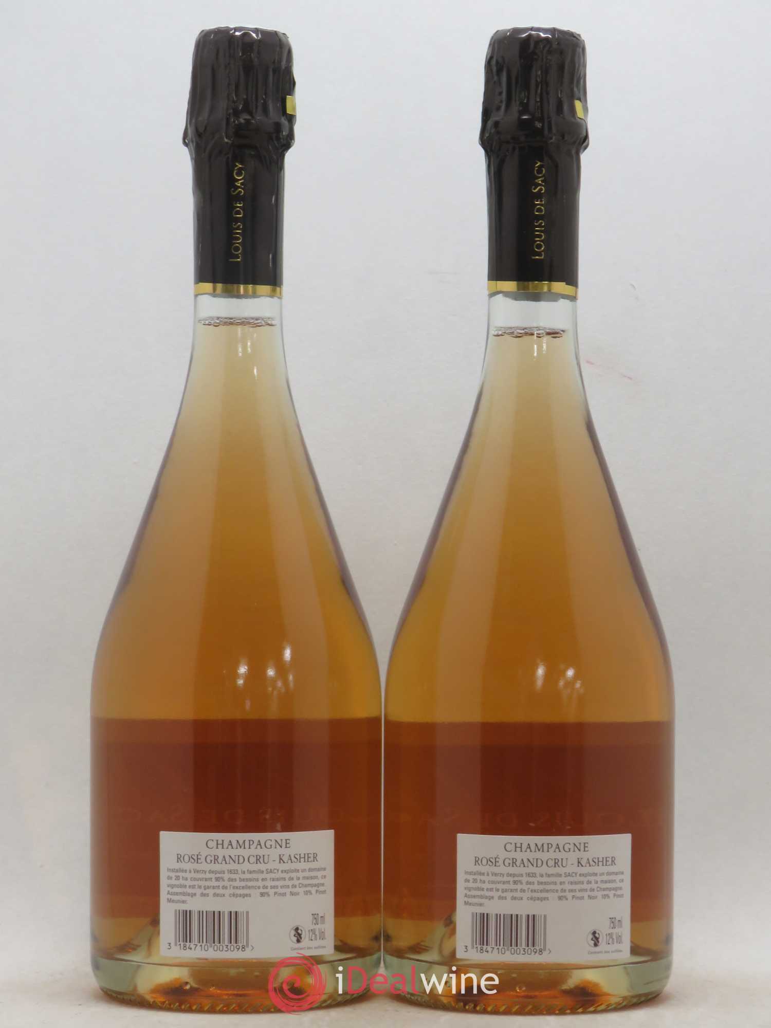 Champagne - Grand Cru Kacher Mévuchal Louis de Sacy - Posten von 2 Flaschen - 1