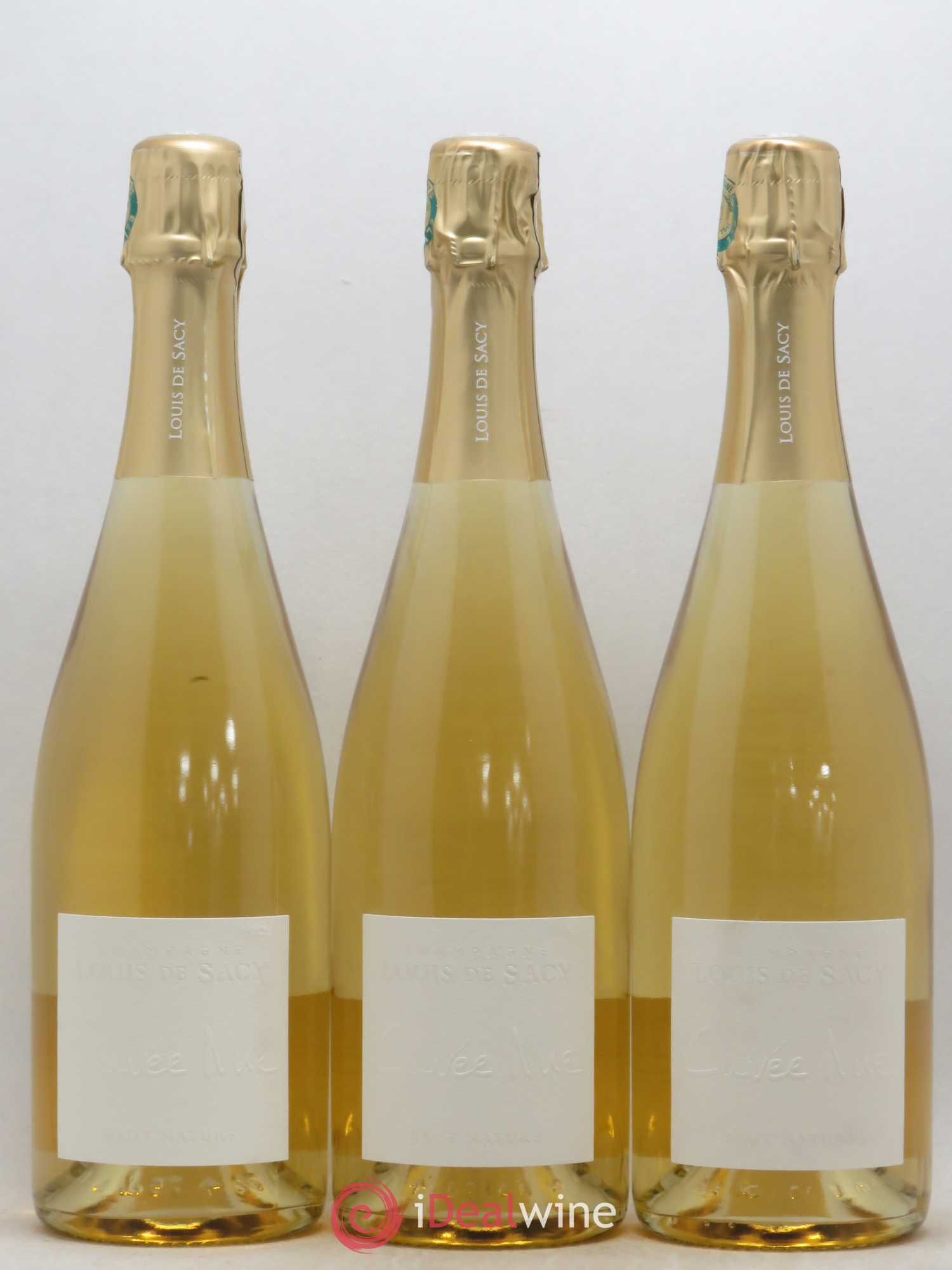 Champagne Cuvée Nue Louis de Sacy Brut nature - Posten von 3 Flaschen - 0
