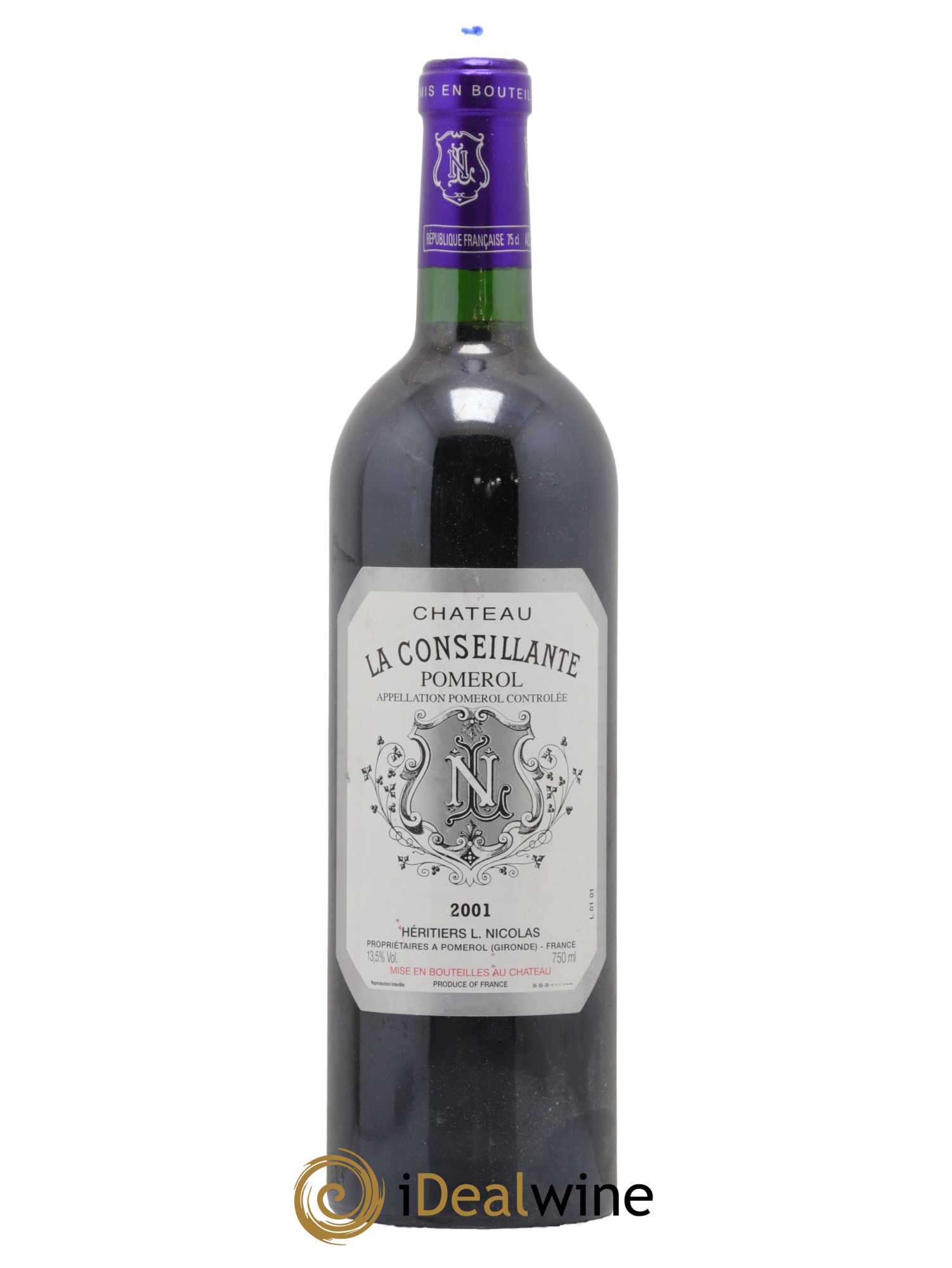 Château la Conseillante 2001 - Lot de 1 bouteille - 0