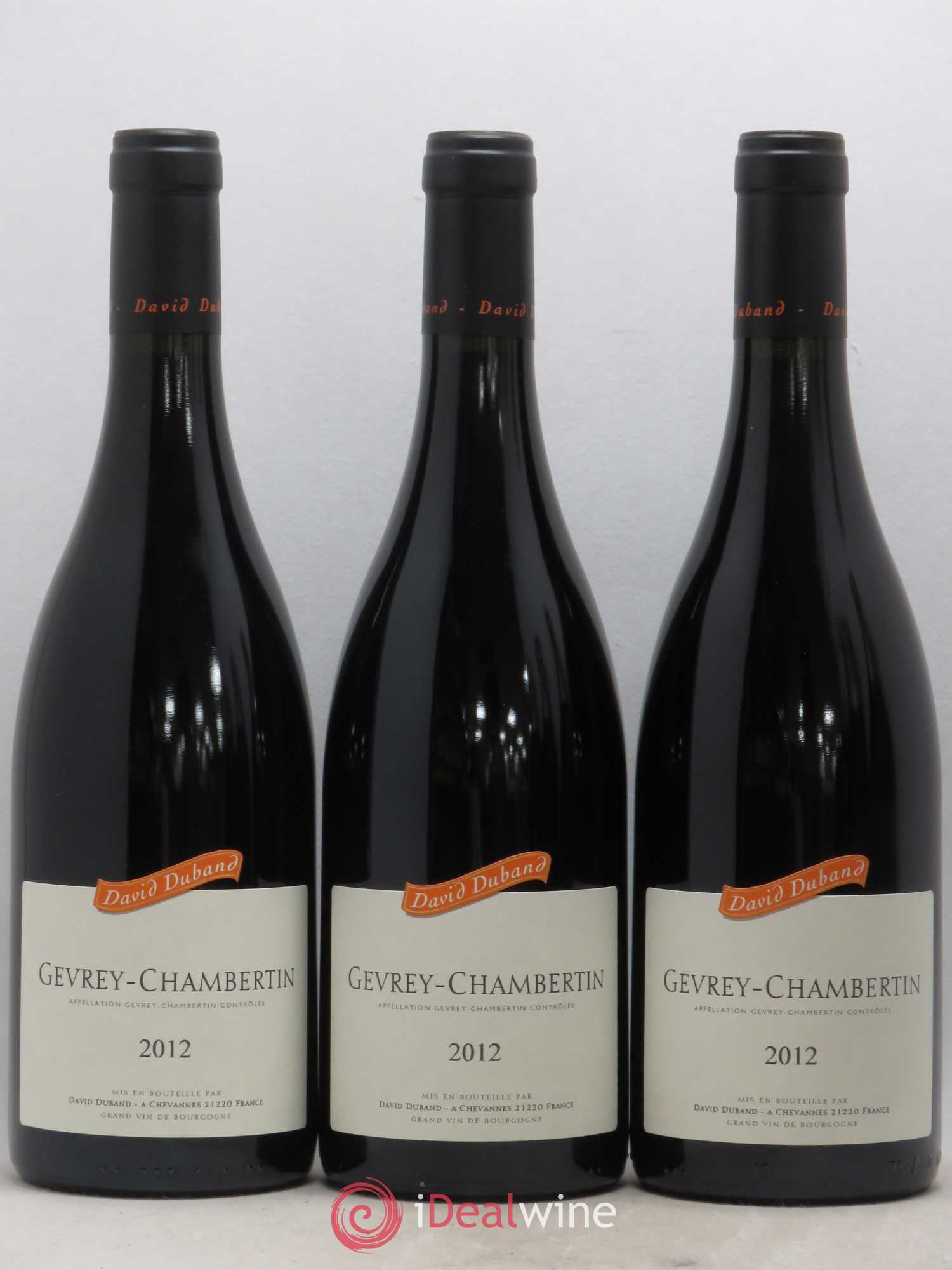 Gevrey-Chambertin David Duband (Domaine) 2012 - Lot de 3 bouteilles - 0
