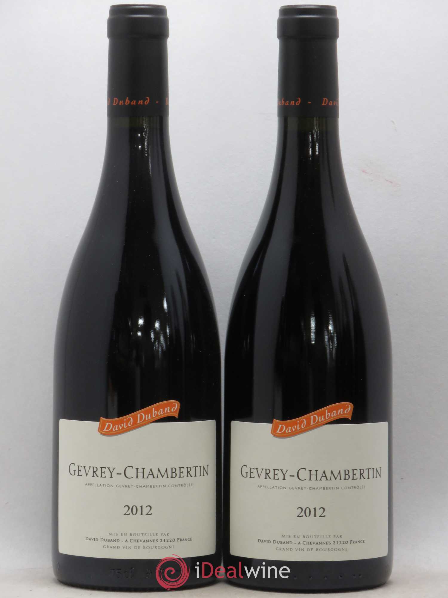Gevrey-Chambertin David Duband (Domaine) 2012 - Lot de 2 bouteilles - 0