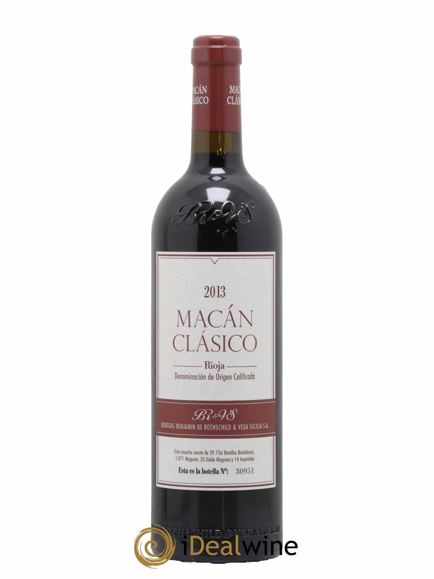 Rioja DOCa Macan Benjamin de Rothschild & Vega Sicilia S.A 2013 - Lot de 1 bouteille - 0