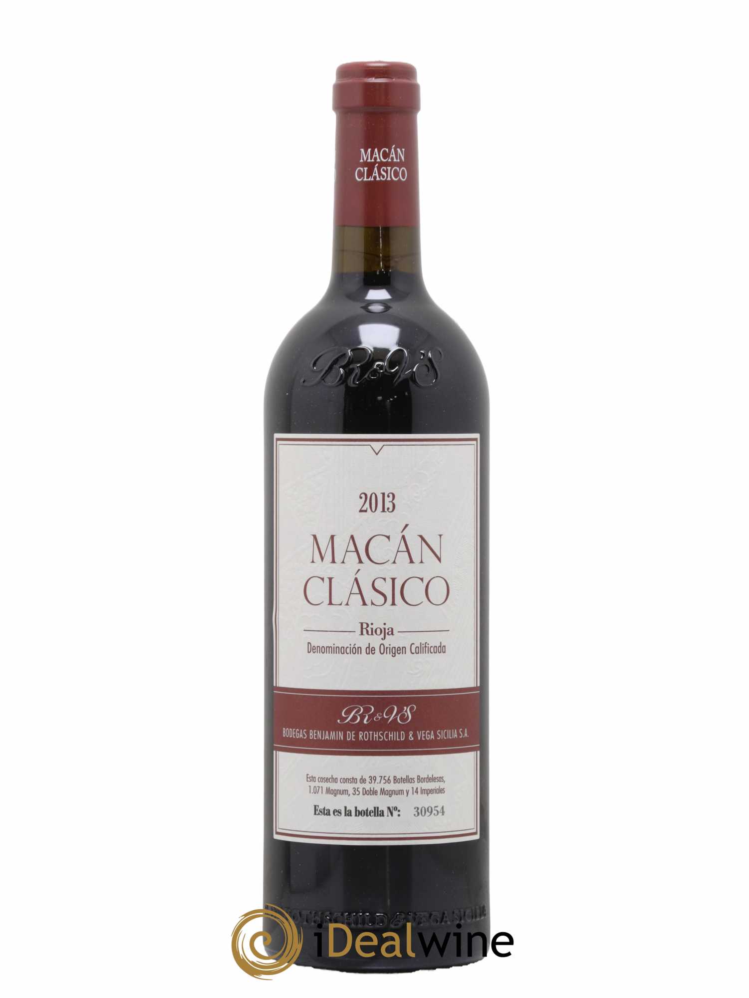 Rioja DOCa Macan Benjamin de Rothschild & Vega Sicilia S.A 2013 - Lot de 1 bouteille - 0