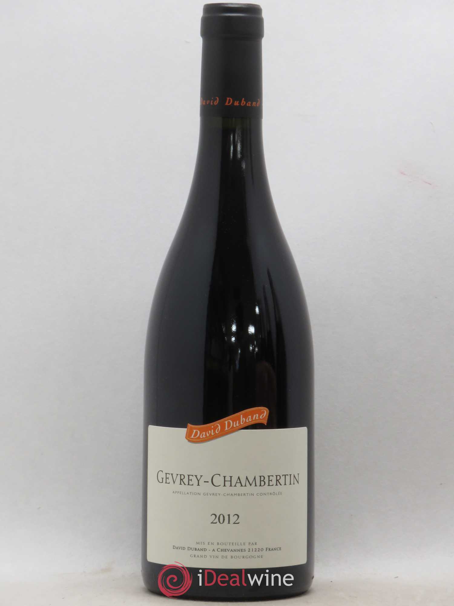 Gevrey-Chambertin David Duband (Domaine) 2012 - Lot de 1 bouteille - 0