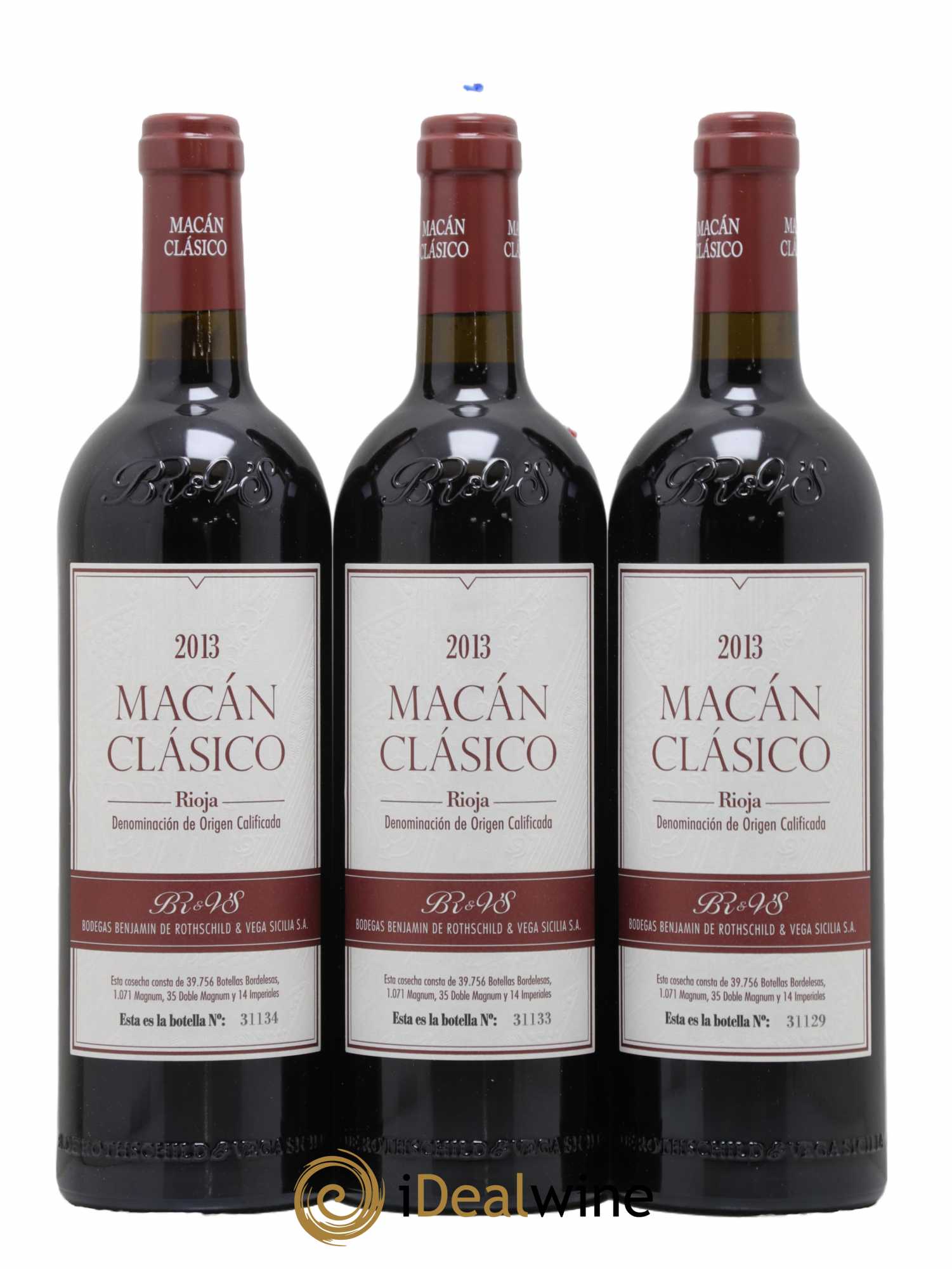 Rioja DOCa Macan Benjamin de Rothschild & Vega Sicilia S.A 2013 - Lot de 6 bouteilles - 1