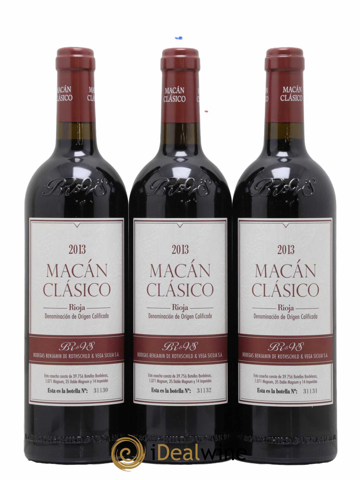 Rioja DOCa Macan Benjamin de Rothschild & Vega Sicilia S.A 2013 - Lot de 6 bouteilles - 2