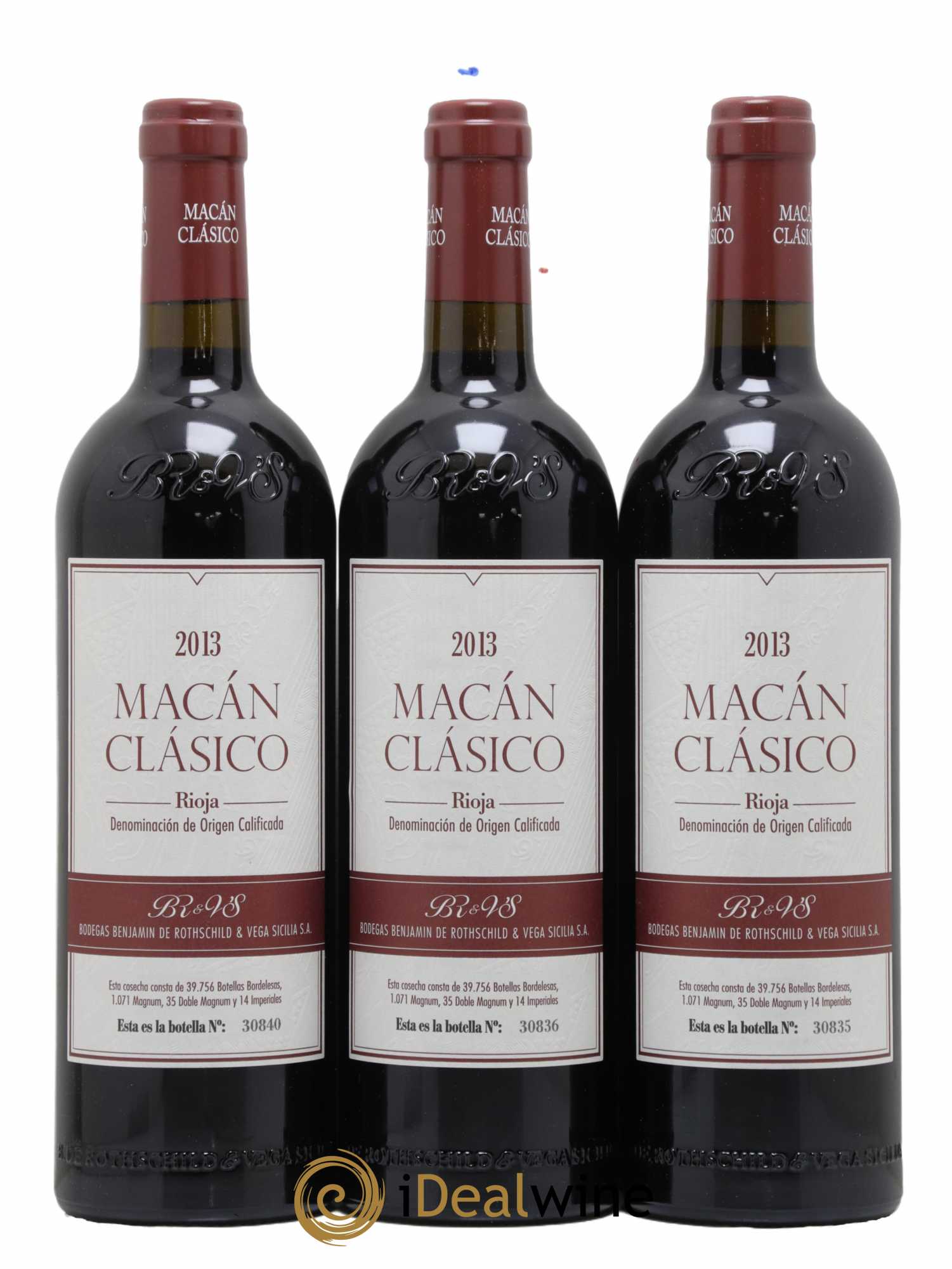 Rioja DOCa Macan Benjamin de Rothschild & Vega Sicilia S.A 2013 - Posten von 6 Flaschen - 1