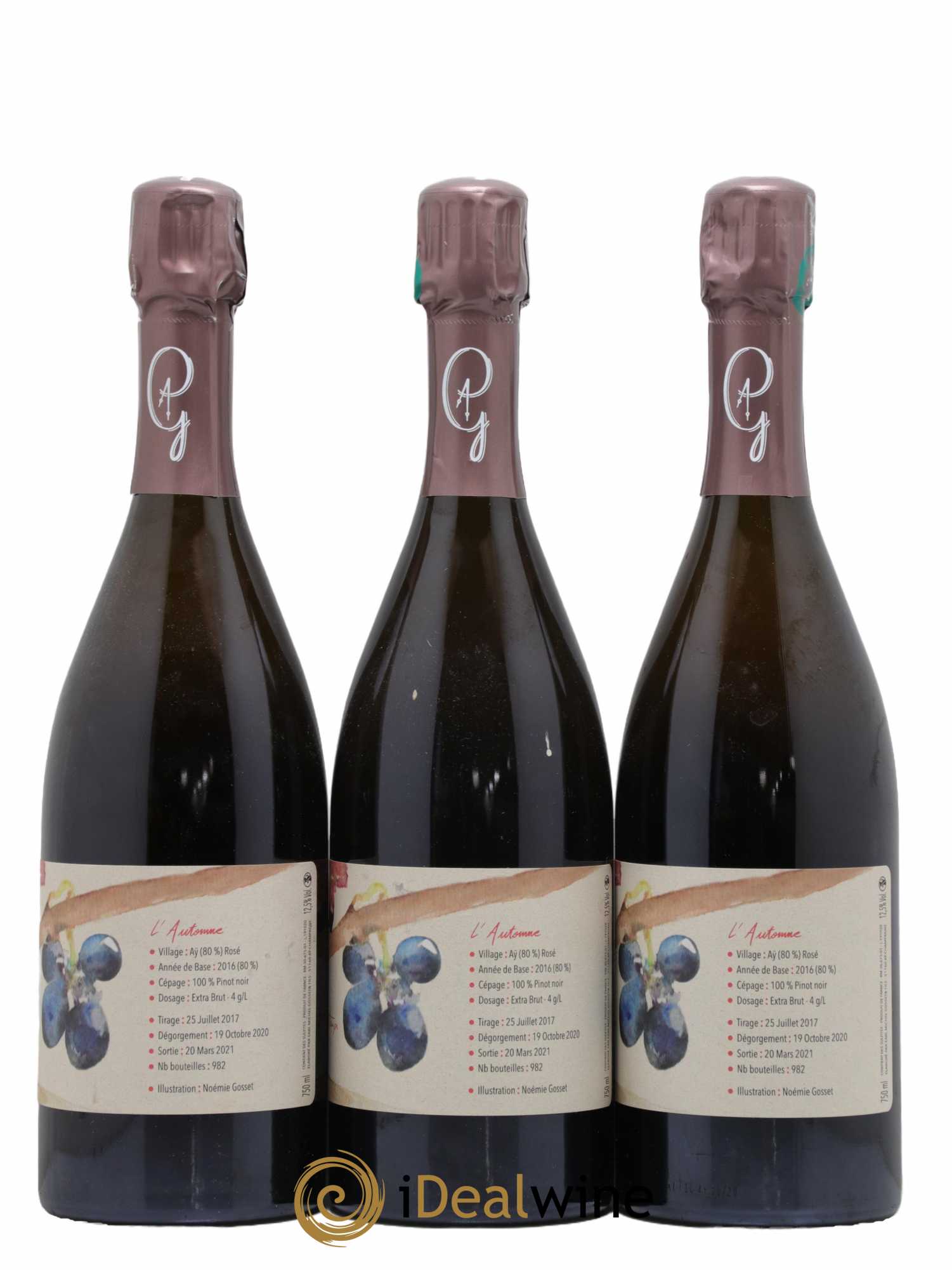 Au Fil des Temps l'Automne Paul Gosset Extra Brut - Lot de 3 bouteilles - 1