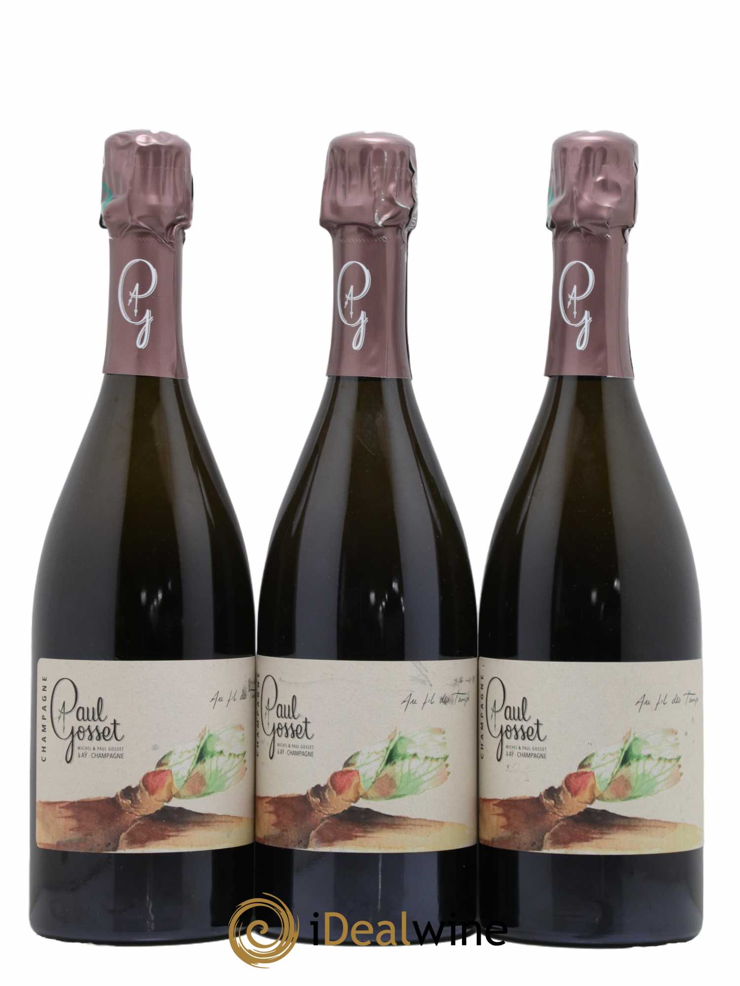 Au Fil des Temps Le Printemps Paul Gosset Extra Brut - Lot de 3 bouteilles - 0