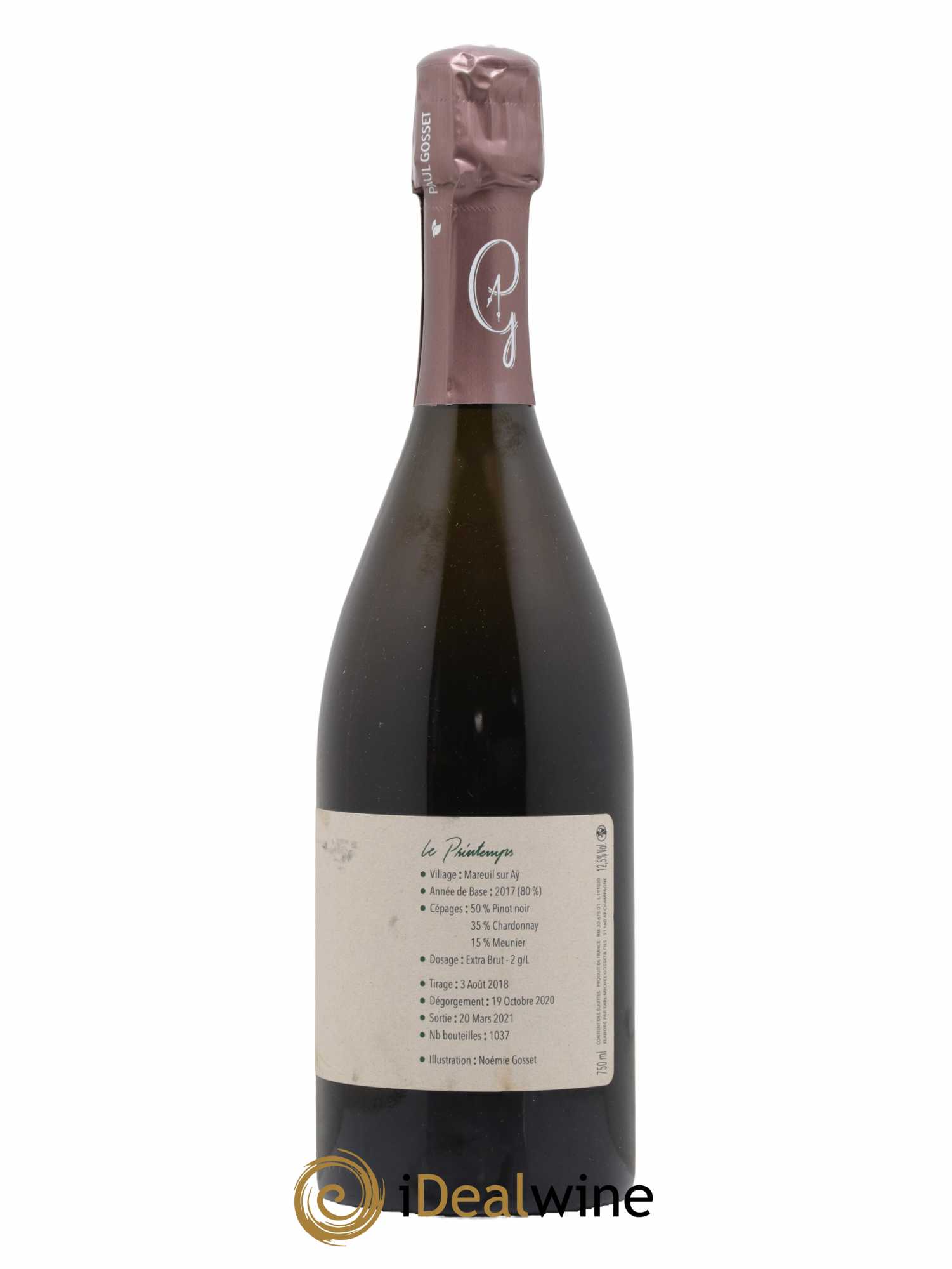 Au Fil des Temps Le Printemps Paul Gosset Extra Brut - Lot of 1 bottle - 1