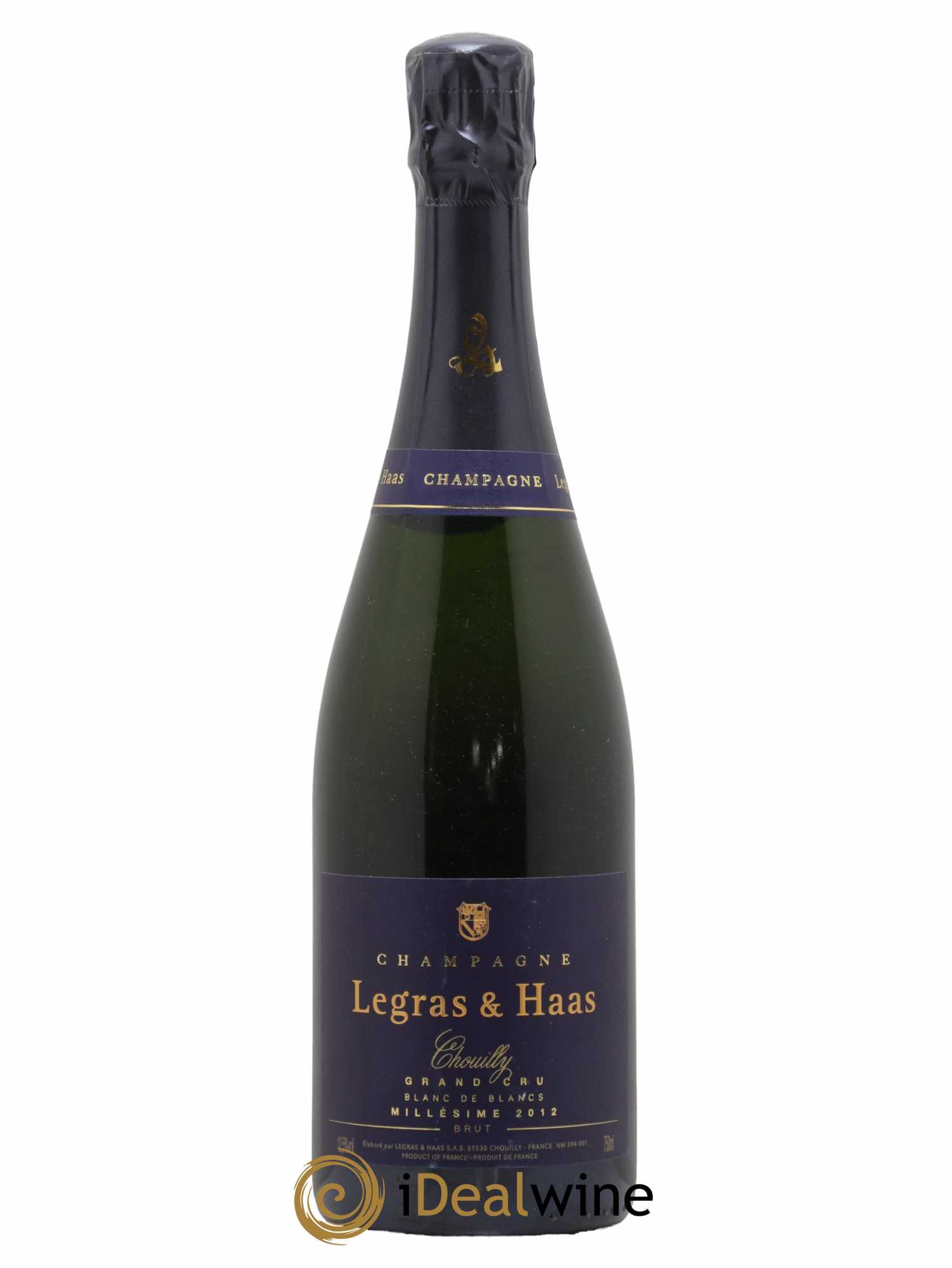 Champagne Brut Grand Cru Chouilly Legras et Haas 2012 - Lot de 1 bouteille - 0