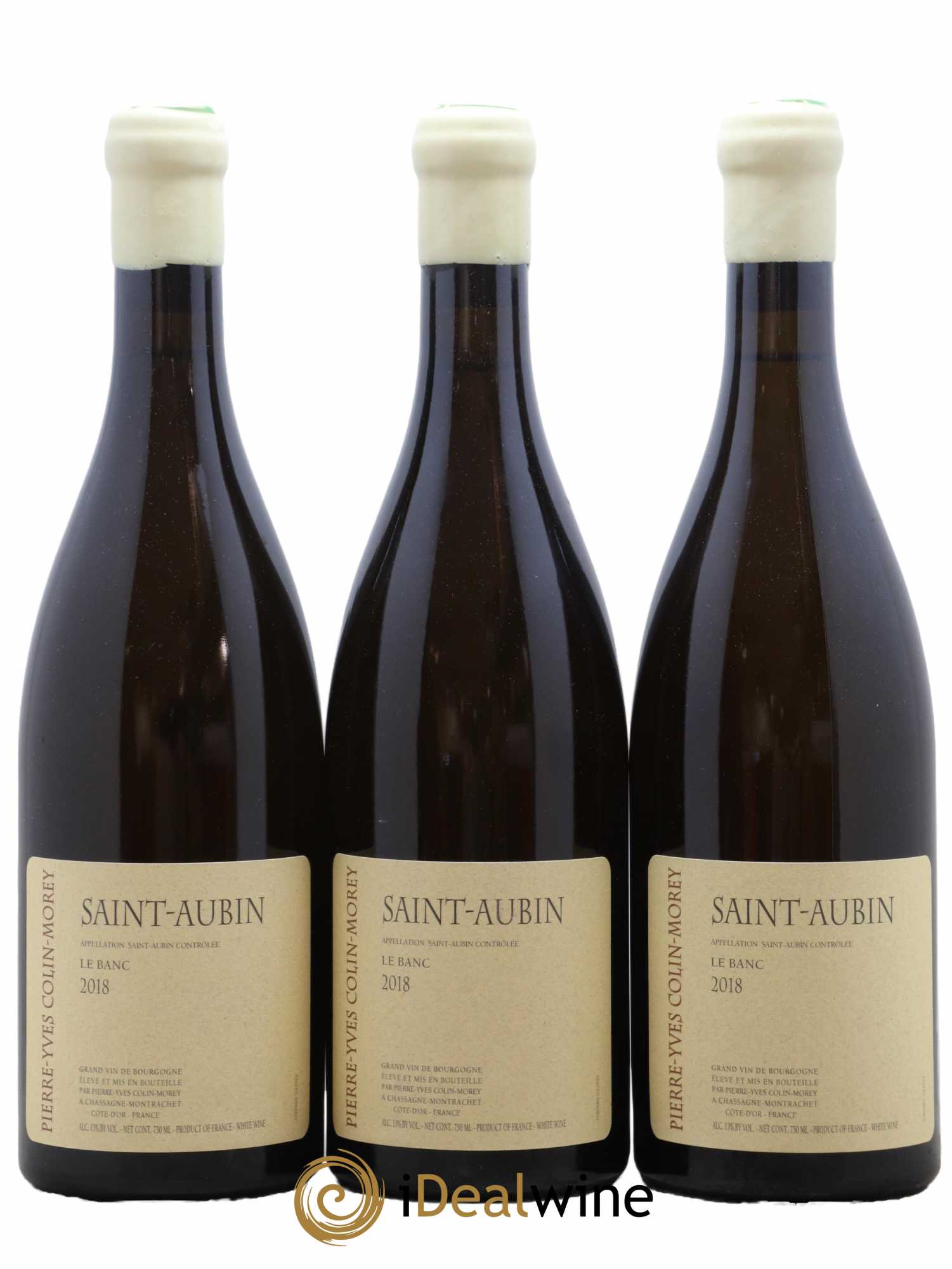 Saint-Aubin Le Banc Pierre-Yves Colin Morey 2018 - Lot de 3 bouteilles - 0