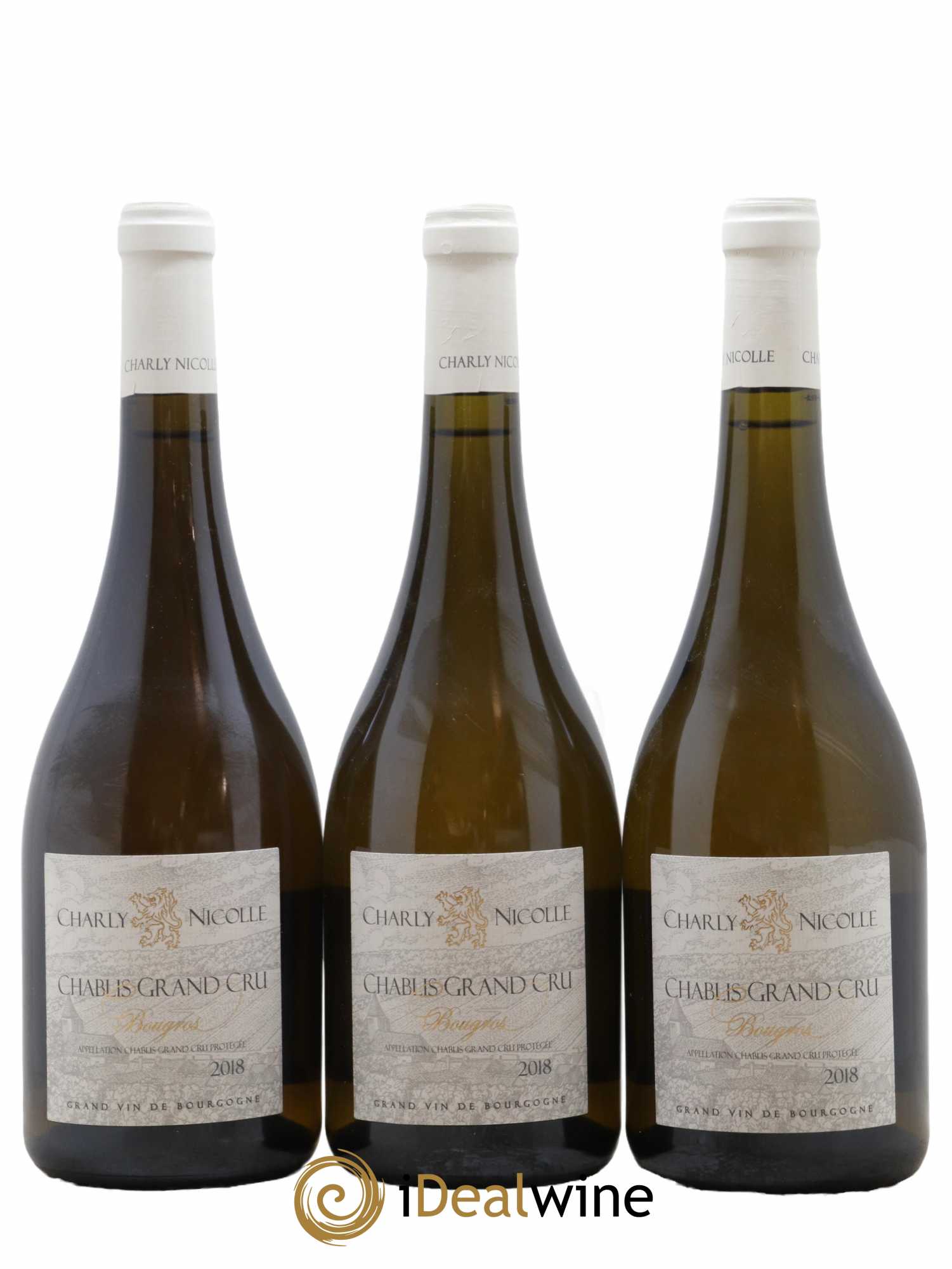 Chablis Grand Cru Bougros Charly Nicolle 2018 - Lot de 3 bouteilles - 0