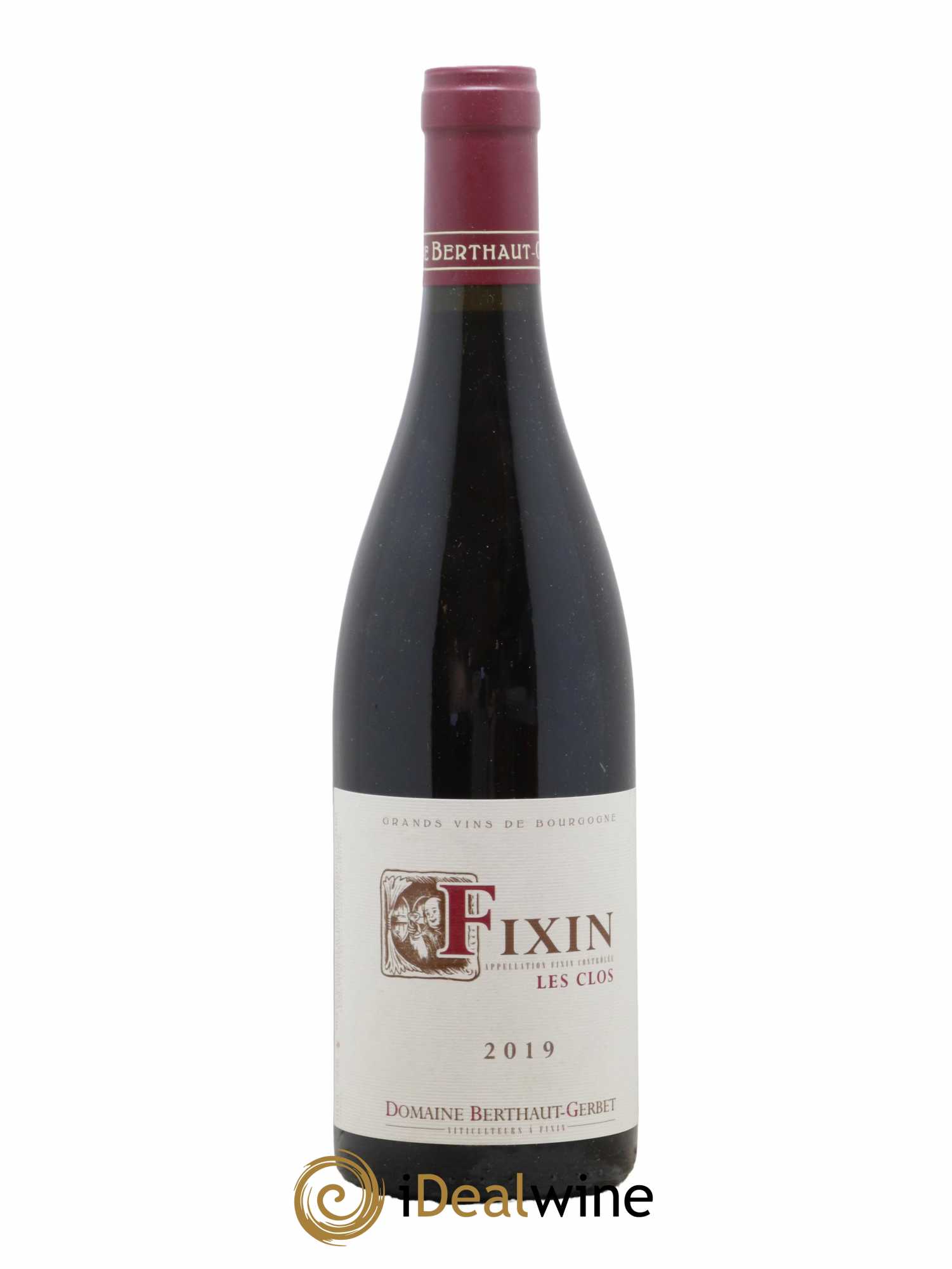 Fixin Les Clos Berthaut Gerbet 2019 - Lot de 1 bouteille - 0