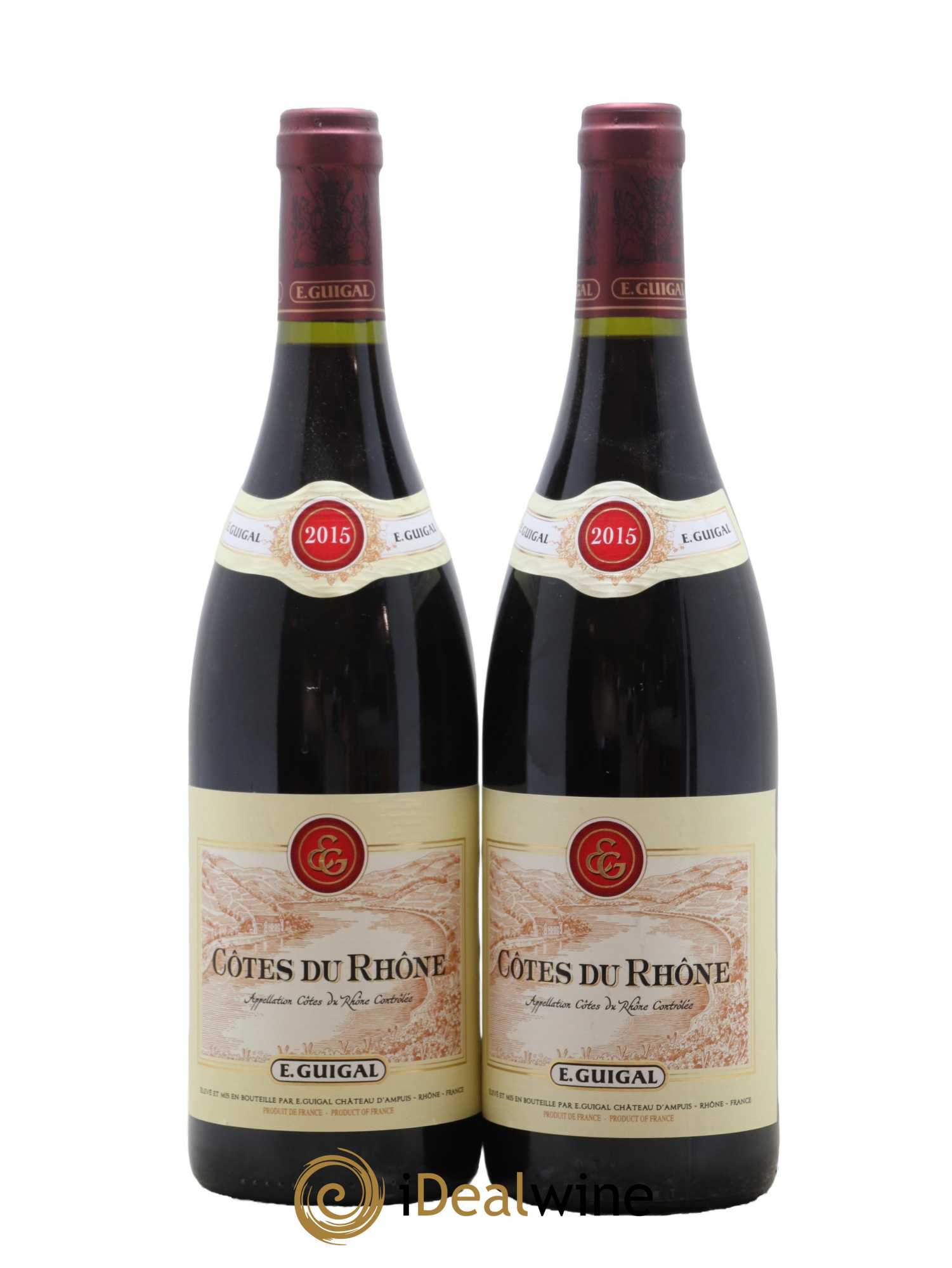 Côtes-du-Rhône Guigal 2015 - Lot de 2 bouteilles - 0