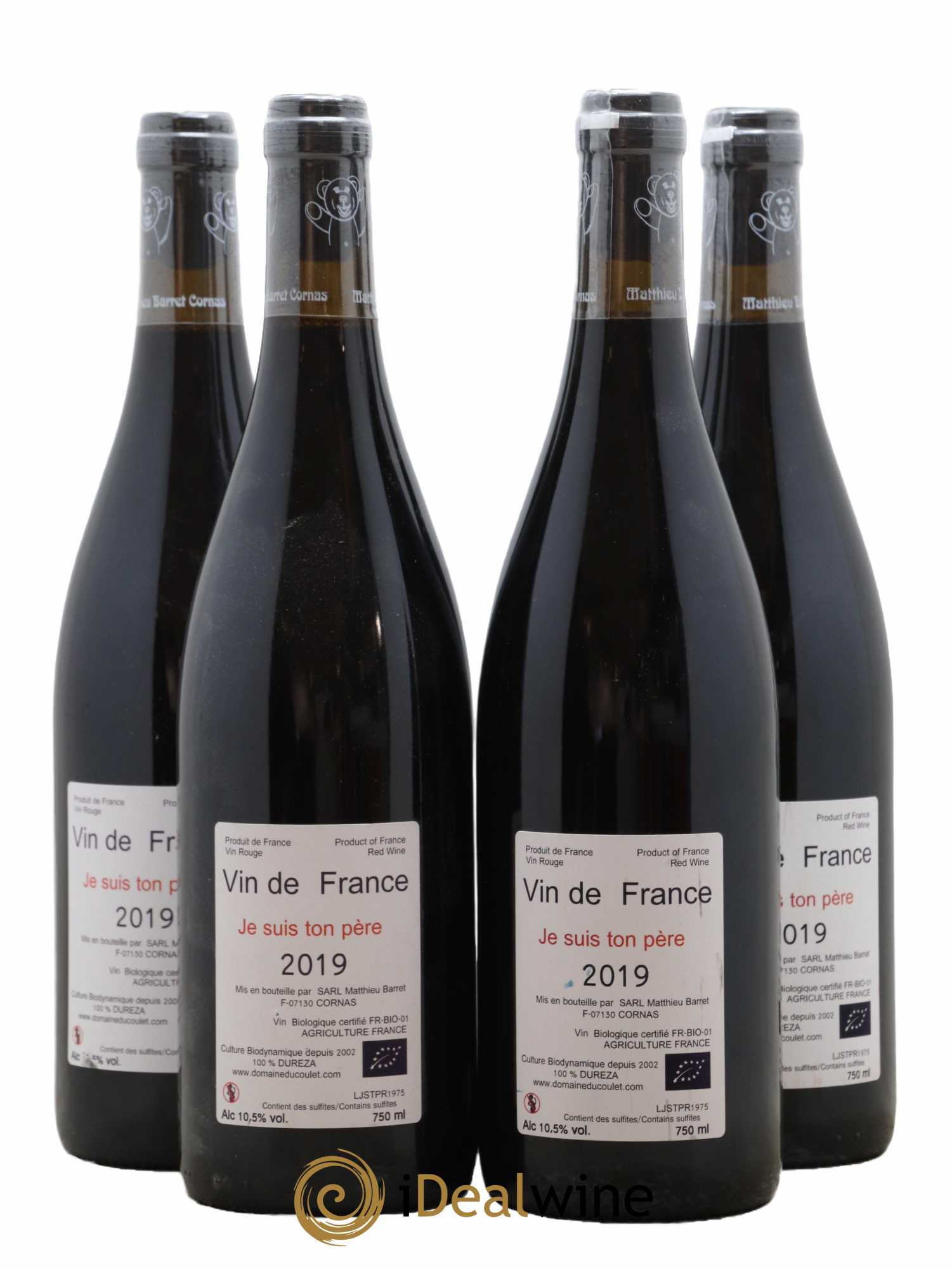 Vin de France Matthieu Barret Je suis ton Père 2019 - Lot de 4 bouteilles - 1