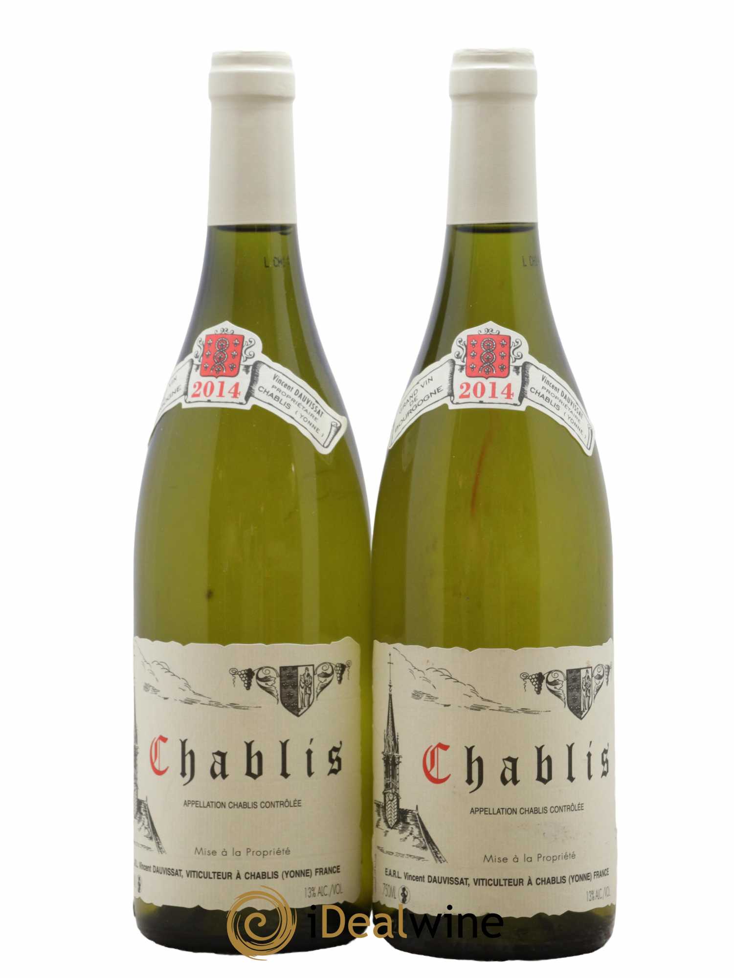 Chablis Vincent Dauvissat (Domaine) 2014 - Lot de 2 bouteilles - 0