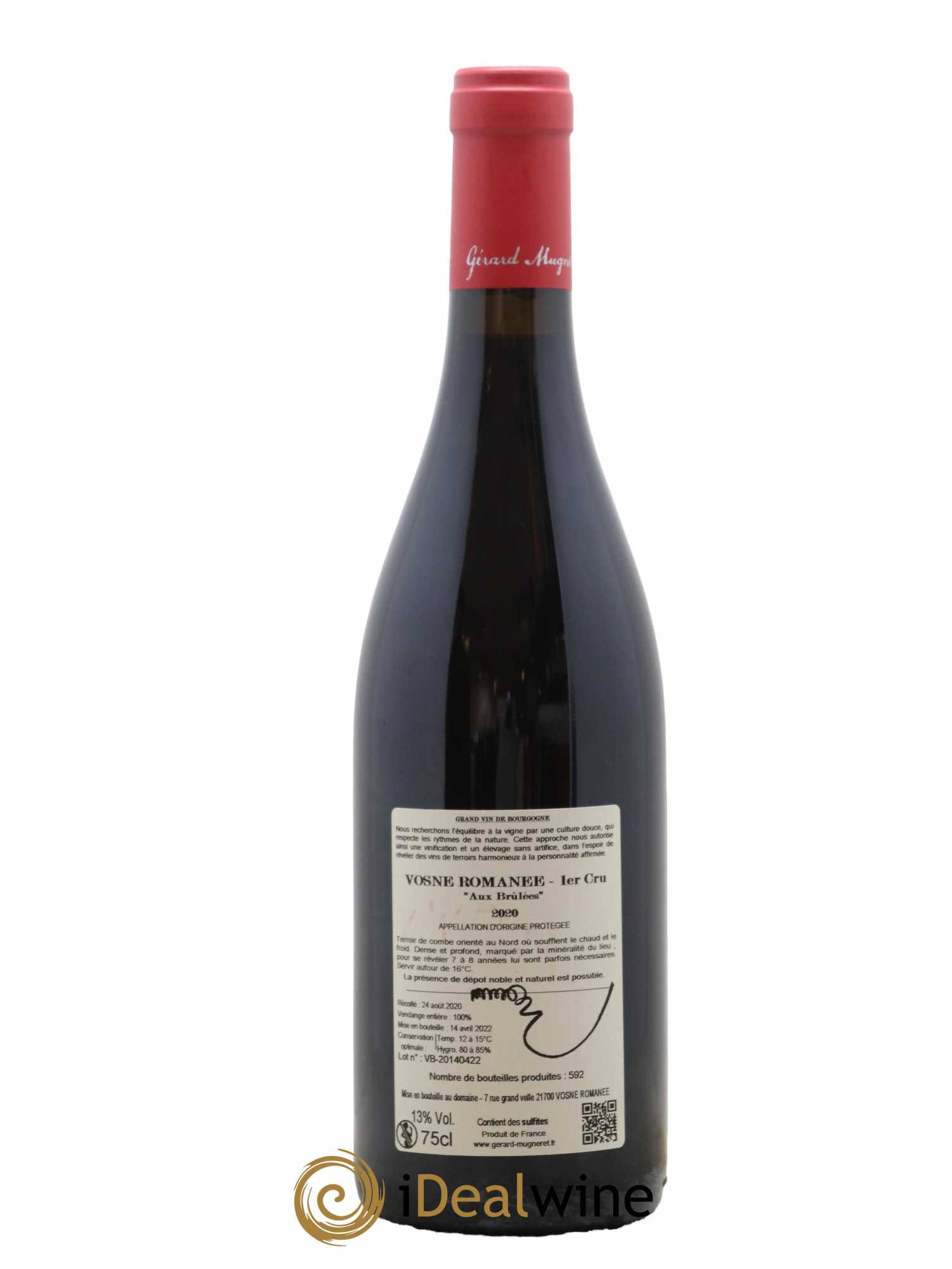 Vosne-Romanée 1er Cru Les Brulées Gérard Mugneret 2020 - Lot de 1 bouteille - 1