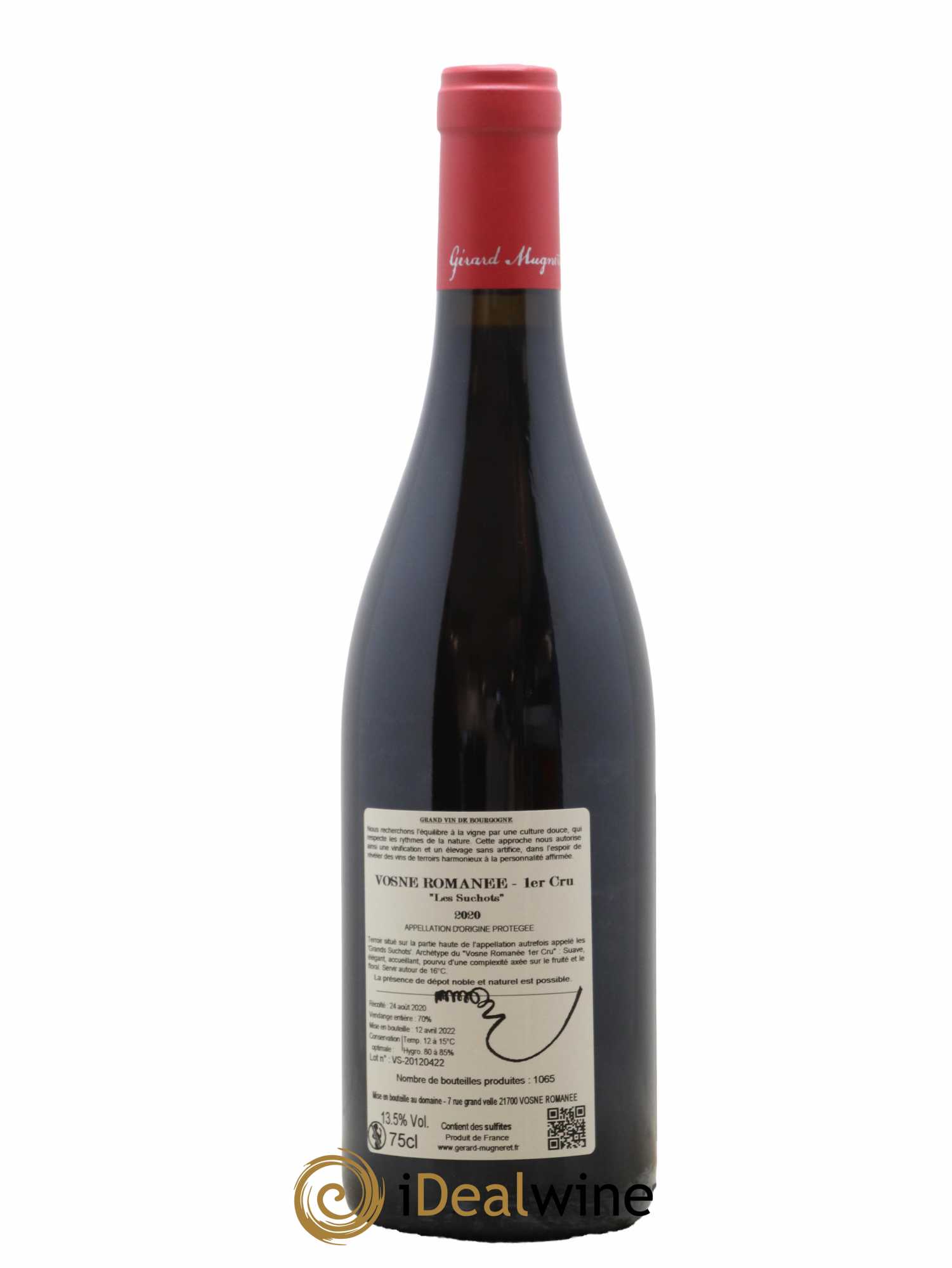 Vosne-Romanée 1er Cru Les Suchots Gérard Mugneret 2020 - Lot de 1 bouteille - 1