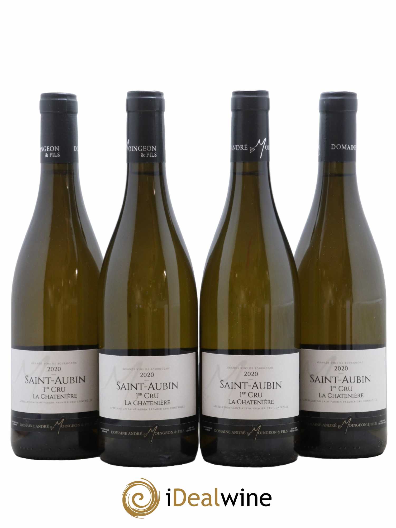 Saint-Aubin 1er Cru La Chateniere Domaine Moingeon 2020 - Lot de 4 bouteilles - 0