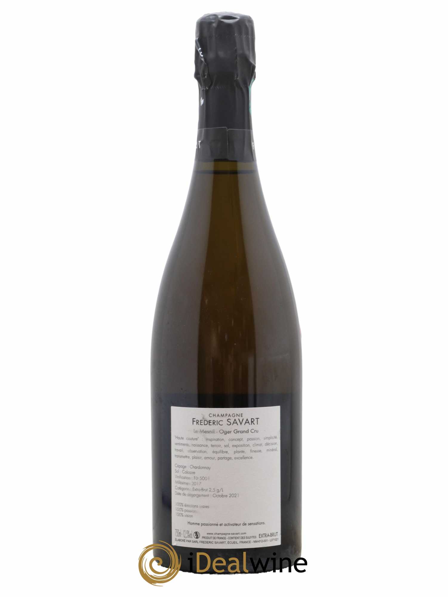 Haute Couture Le Mesnil sur Oger Extra-Brut Savart 2017 - Lotto di 1 bottiglia - 1